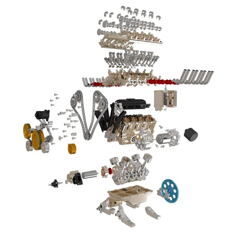 Serenosole™ EngineCrafter V8 Engine | Build, learn and start your own mini V8 engine