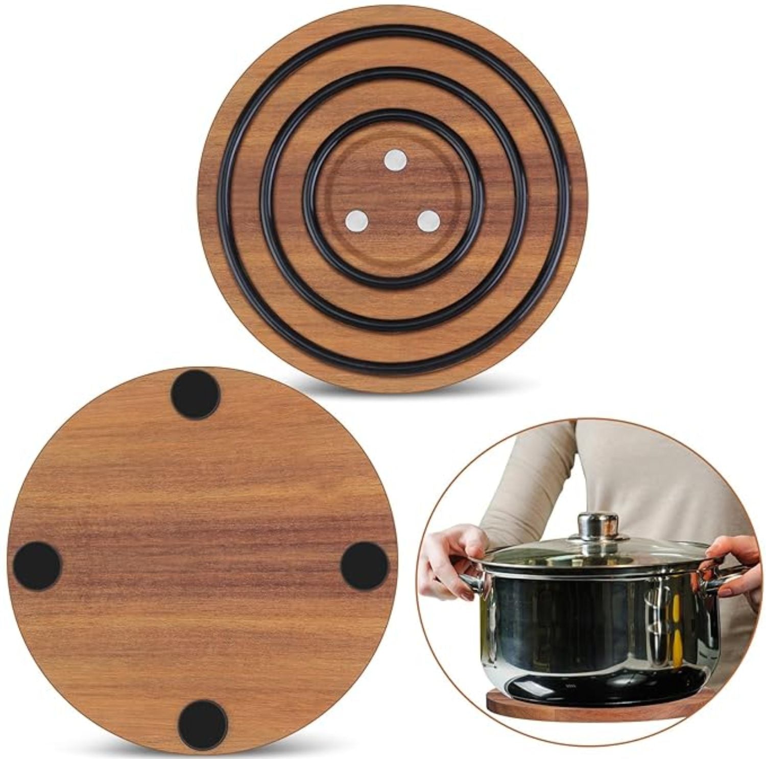 Serenosole™ MagniHold Magnetic Pan Trivet | Holds your pans securely and protects surfaces from scratches | Strongest Magnetic Trivet 2024