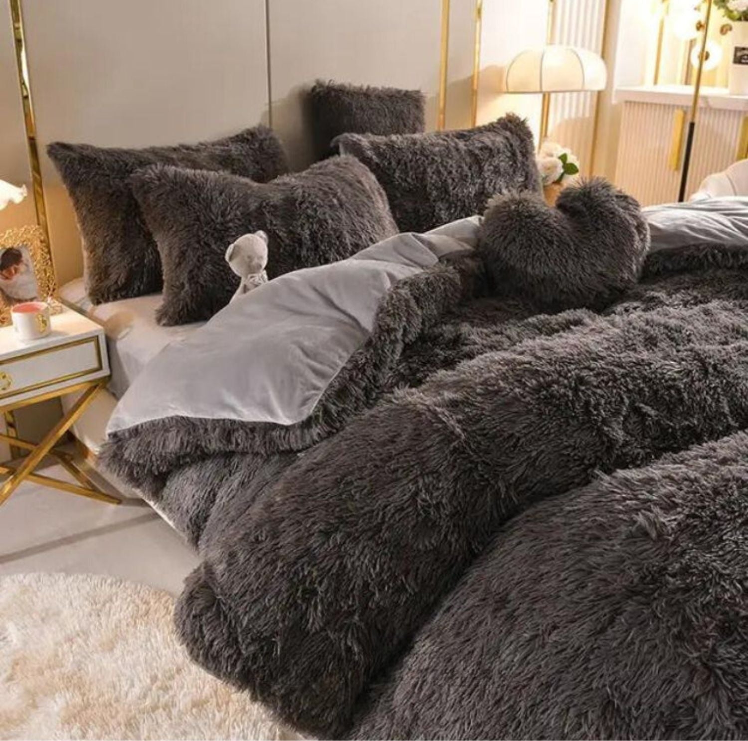 Serenosole™ SnuggleSky Fluffy Fleece Bedding | Unparalleled Softness and Warmth Every Night | Coziest Bedding 2024