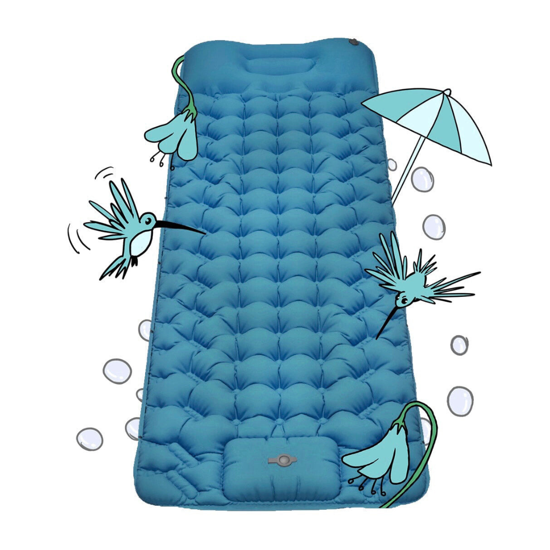 Serenosols™Cozy Air Comfort | Outdoor mattress with integrated pump!