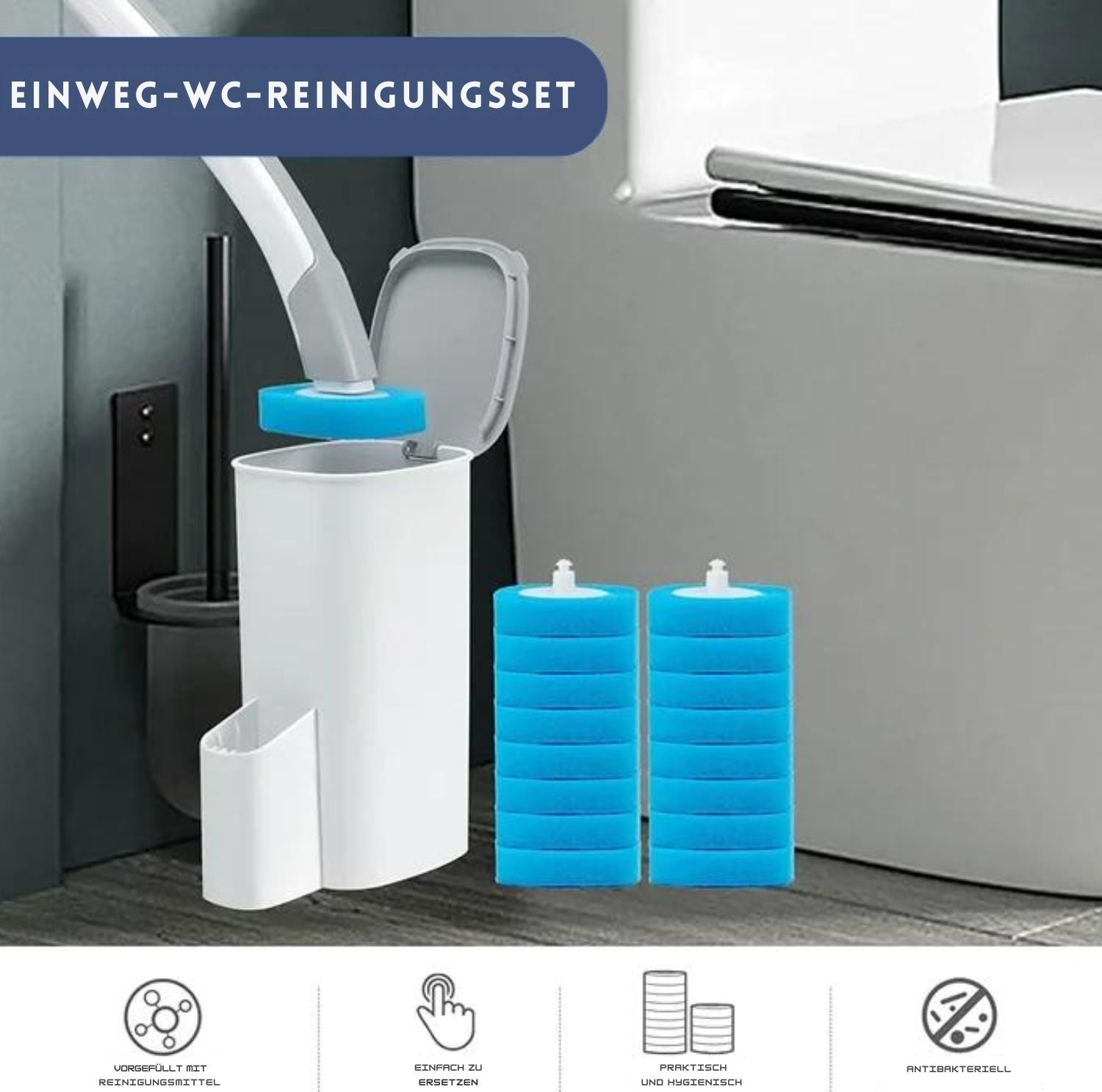 Serenosole™ LuxeClean CleanFlush Set | Get your toilet sparkling clean in no time (+12 free attachments)