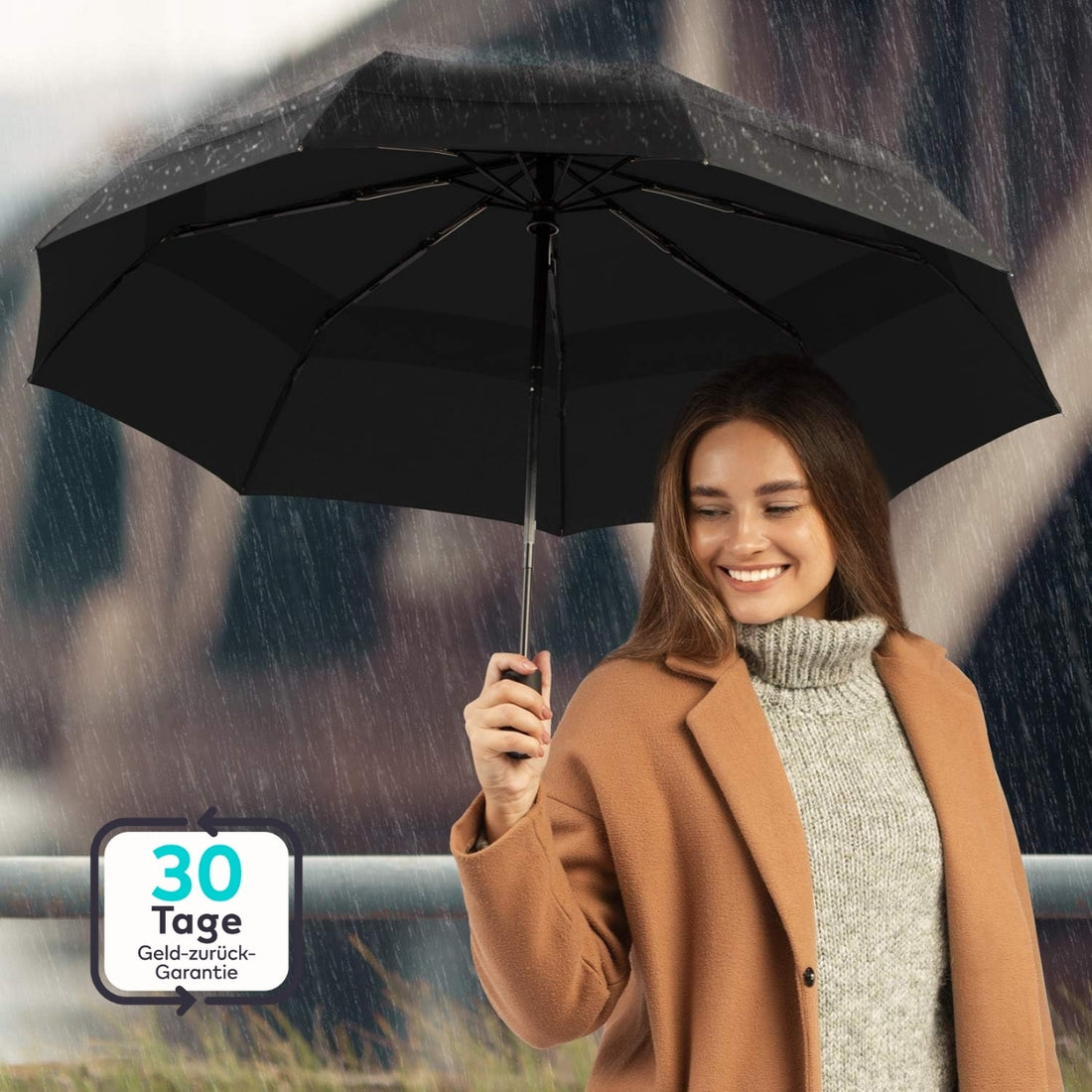 Serenosols™RainMate | Effortless to take with you and therefore always dry | Smallest umbrella 2024 (1 1 FREE)