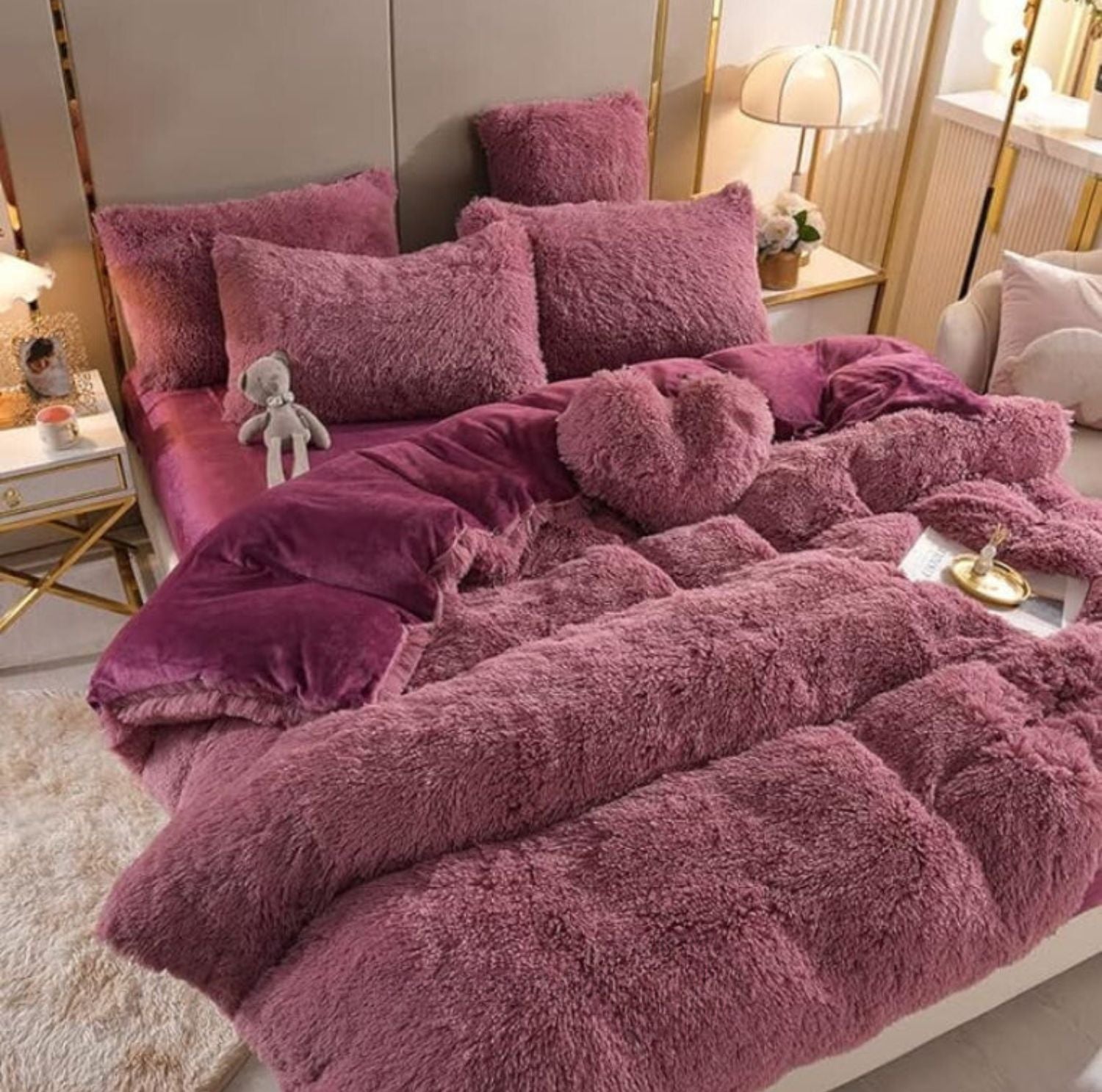 Serenosole™ SnuggleSky Fluffy Fleece Bedding | Unparalleled Softness and Warmth Every Night | Coziest Bedding 2024