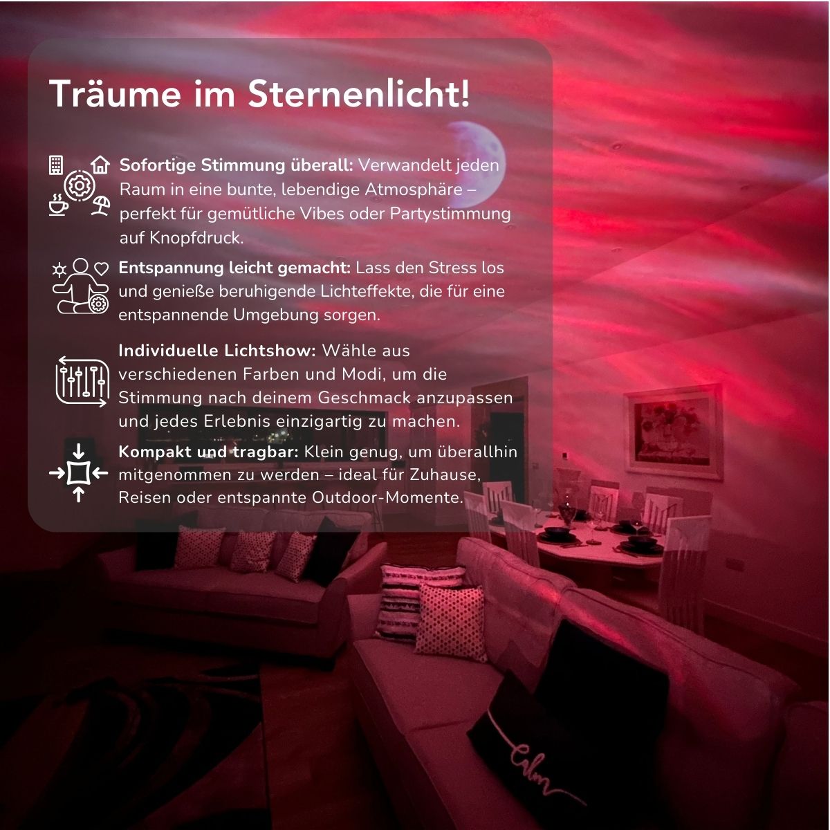 Serenosole™ StellarDreams Starlight Projector | Transform your room into a magical oasis!