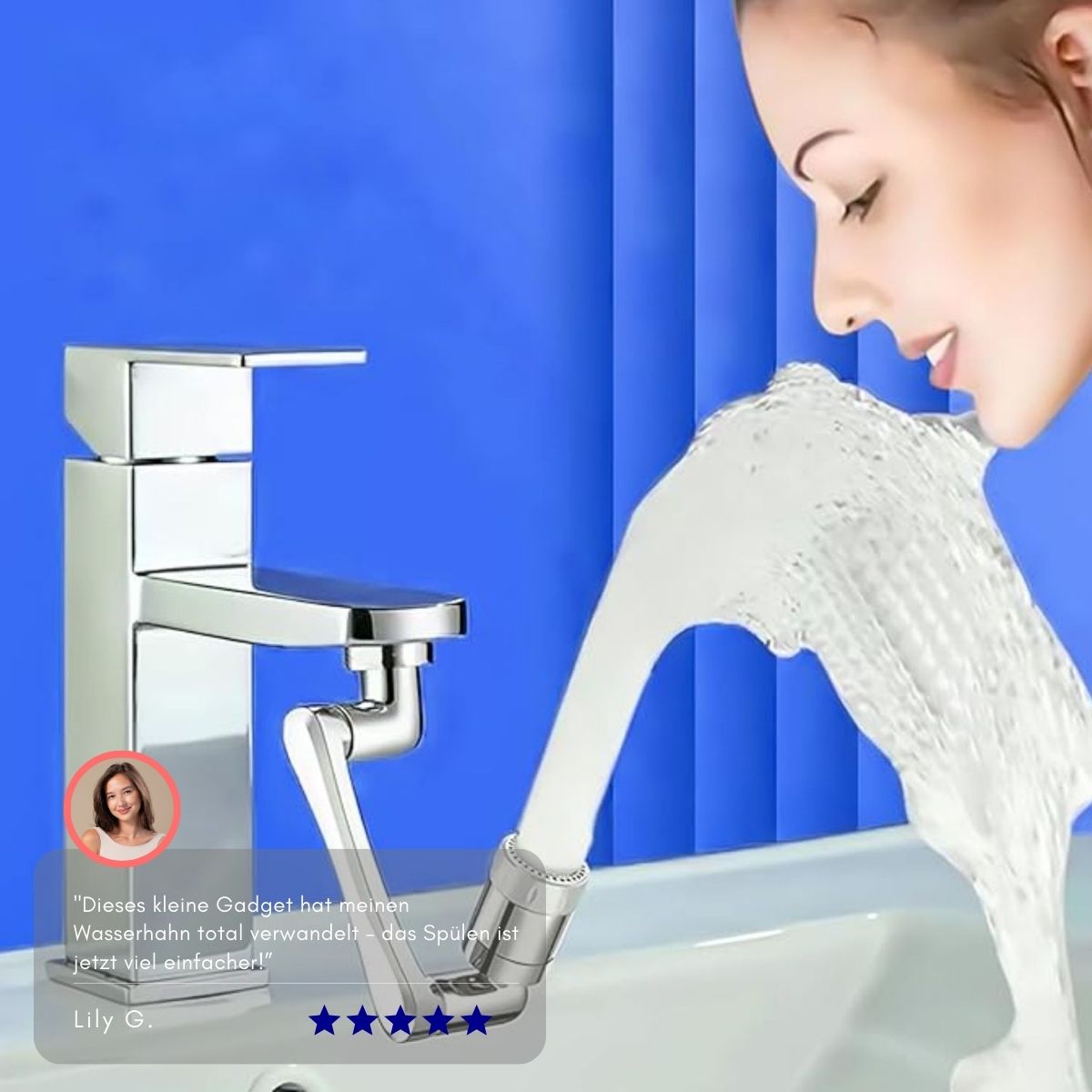 Serenosole™ FlowMaster Faucet Attachment | Turn any faucet into a powerful sprayer | Ultimate Faucet Upgrade 2024 (1+1 FREE)