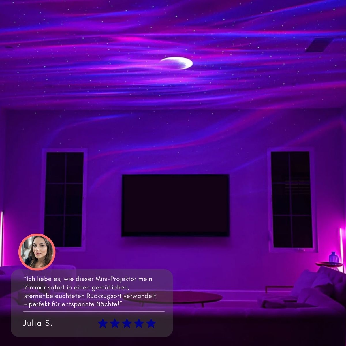 Serenosole™ StellarDreams Starlight Projector | Transform your room into a magical oasis!