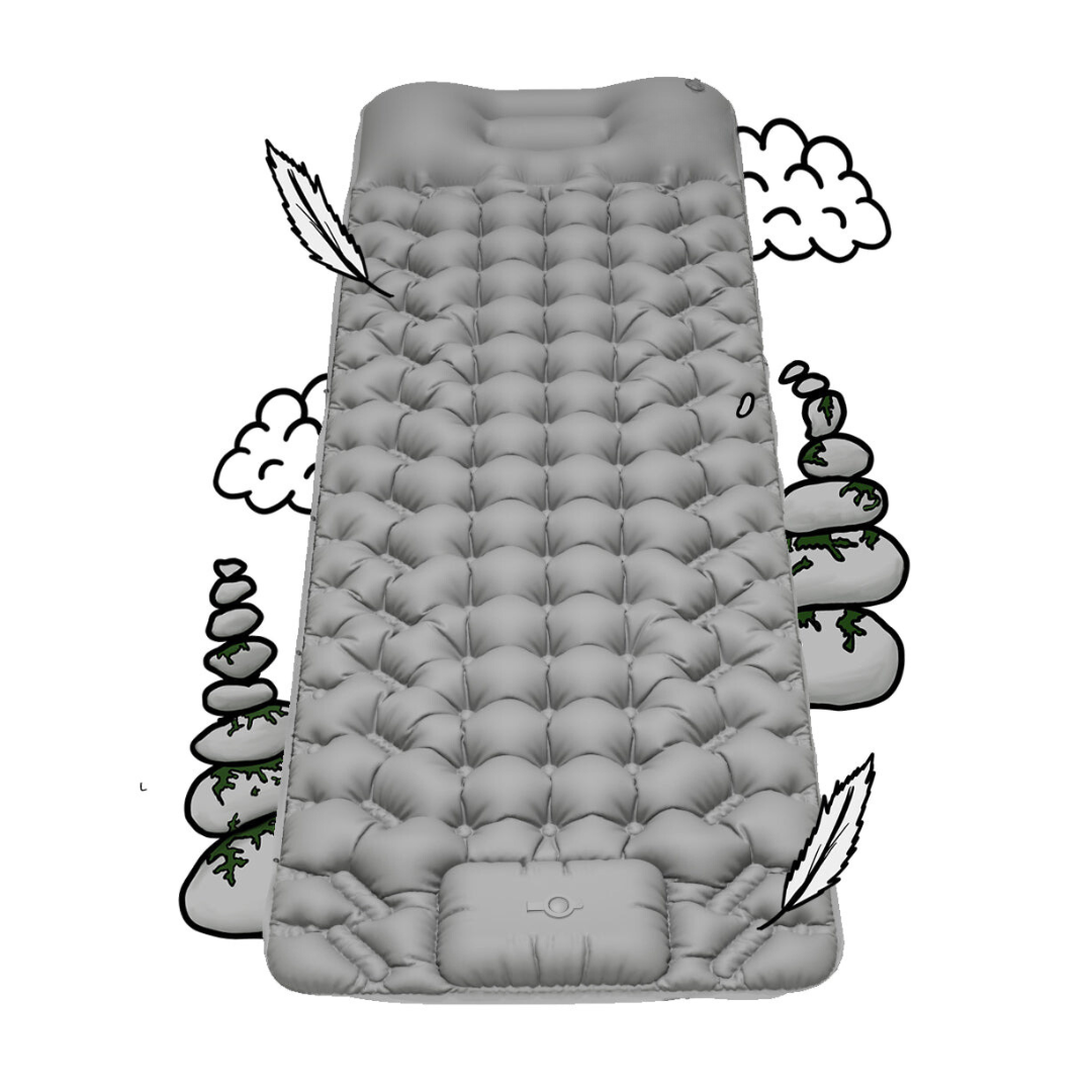 Serenosols™Cozy Air Comfort | Outdoor mattress with integrated pump!