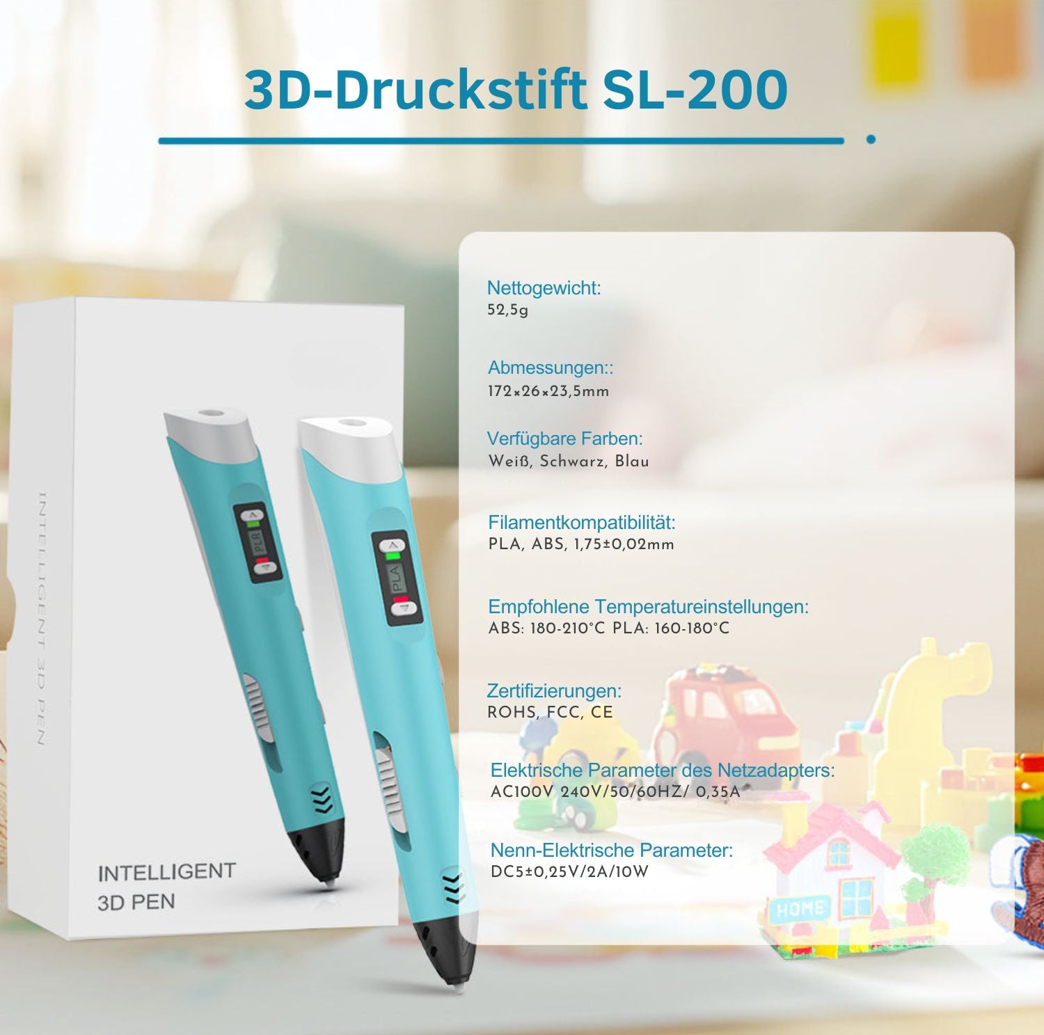 Serenosole™ DreamPen 3D Pen | Unleash your creativity with endless 3D designs (+ FREE Complete Package)