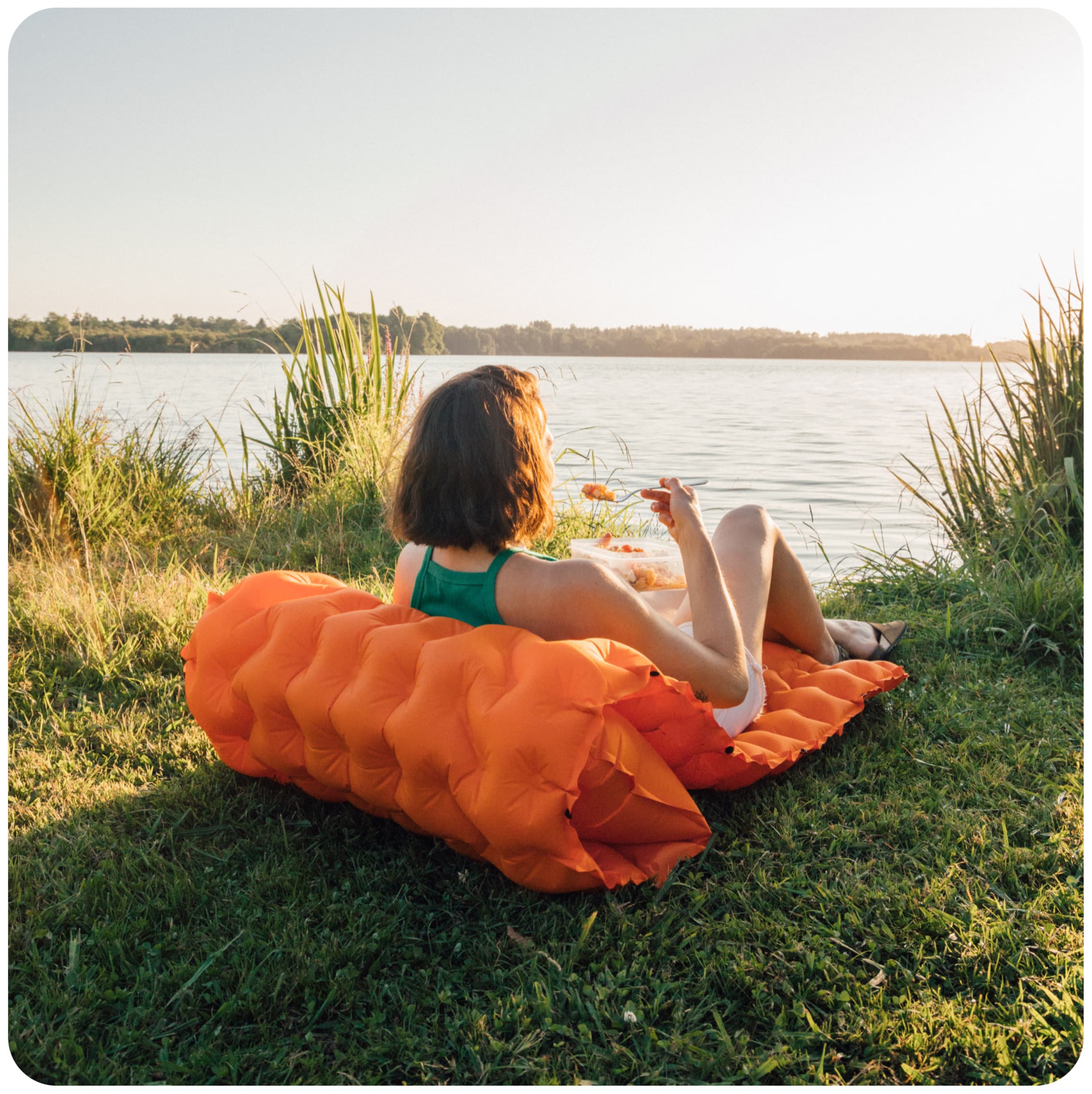 Serenosols™Cozy Air Comfort | Outdoor mattress with integrated pump!