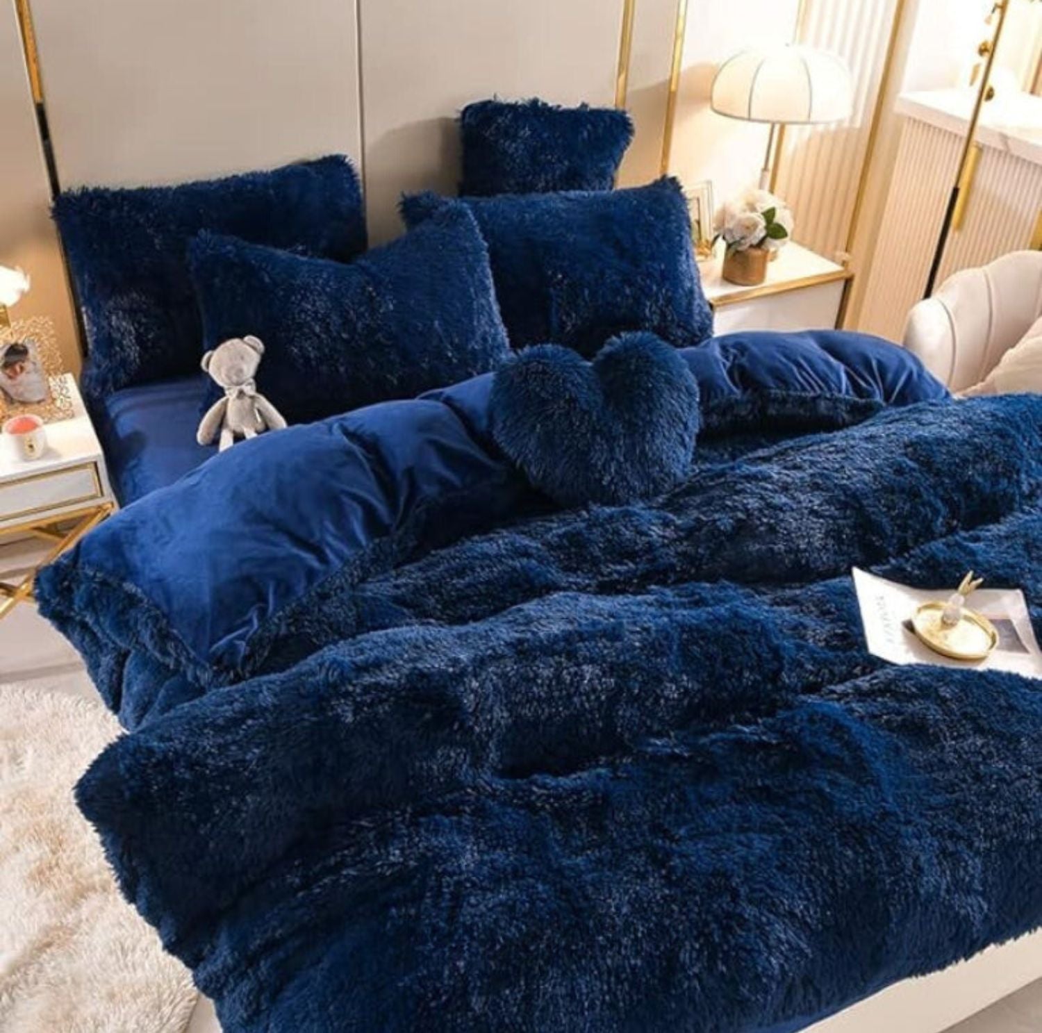 Serenosole™ SnuggleSky Fluffy Fleece Bedding | Unparalleled Softness and Warmth Every Night | Coziest Bedding 2024