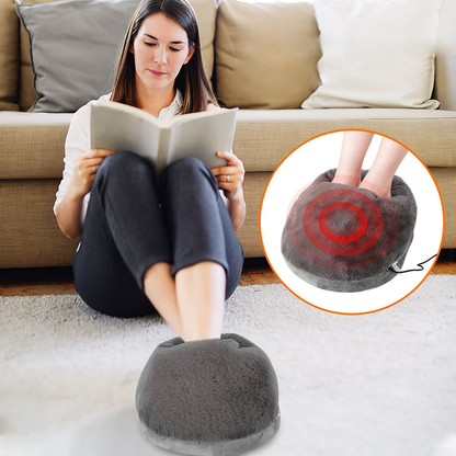 Fluffy Electric Heated Foot Warmer™Slippers