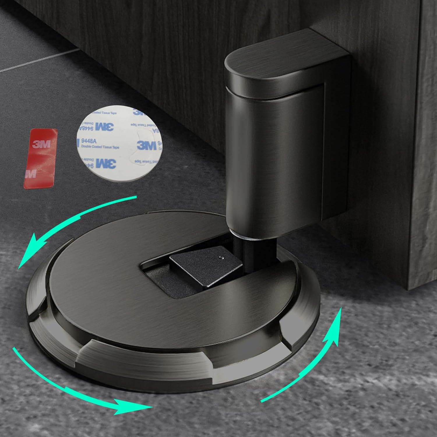 Serenosols™HOFFUS | Windproof, No Magnet, No Drilling Required | Height Adjustable Door Stopper 2024