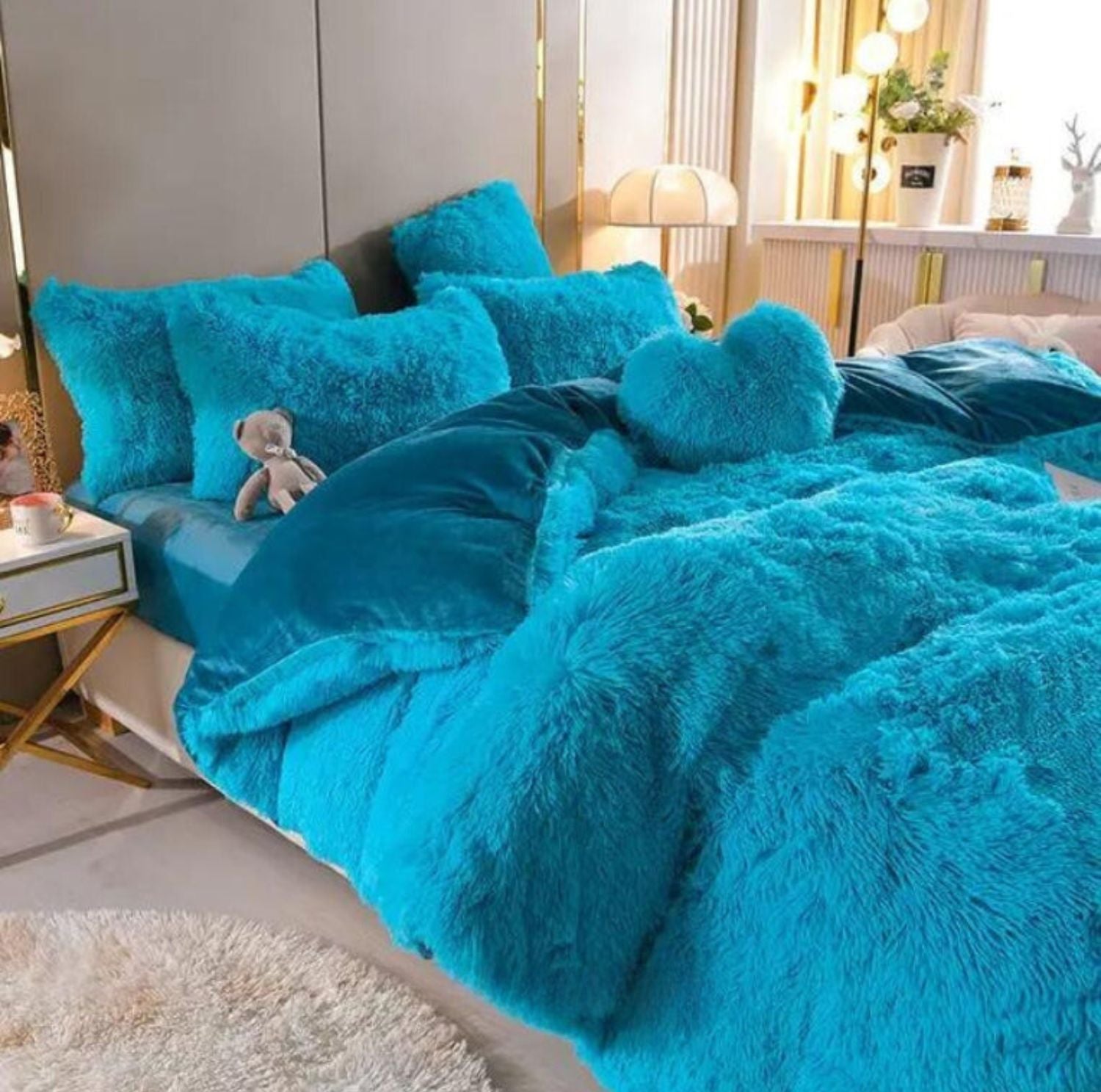 Serenosole™ SnuggleSky Fluffy Fleece Bedding | Unparalleled Softness and Warmth Every Night | Coziest Bedding 2024