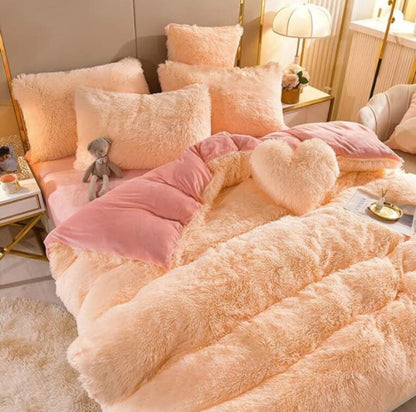 Serenosole™ SnuggleSky Fluffy Fleece Bedding | Unparalleled Softness and Warmth Every Night | Coziest Bedding 2024