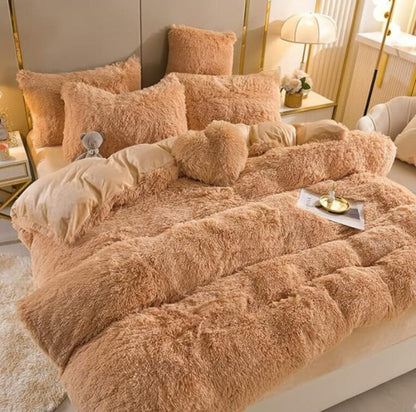 Serenosole™ SnuggleSky Fluffy Fleece Bedding | Unparalleled Softness and Warmth Every Night | Coziest Bedding 2024