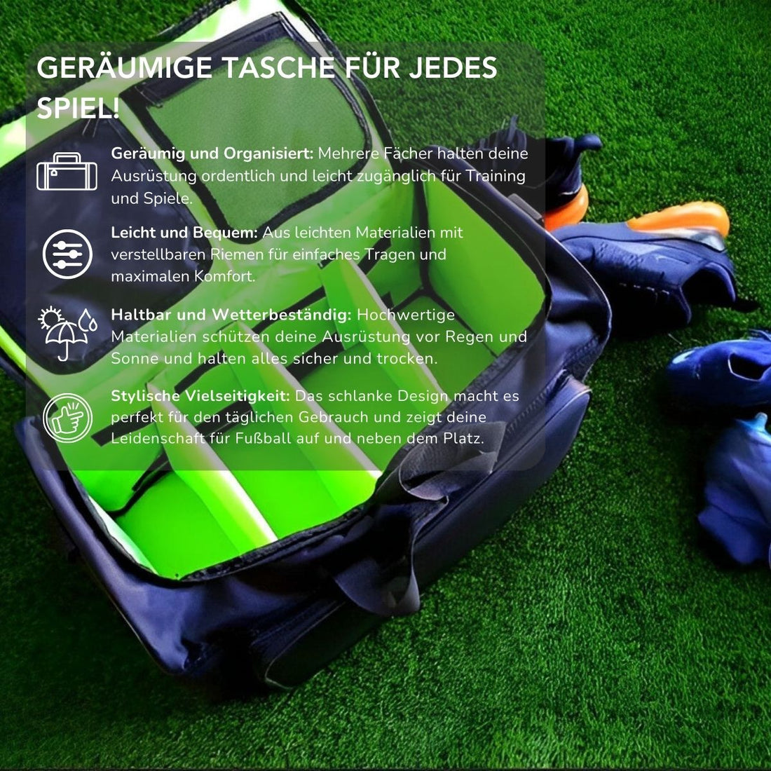 Serenosole™ AspirePack Bag for Football | Carry your game with style and ease | High-quality materials