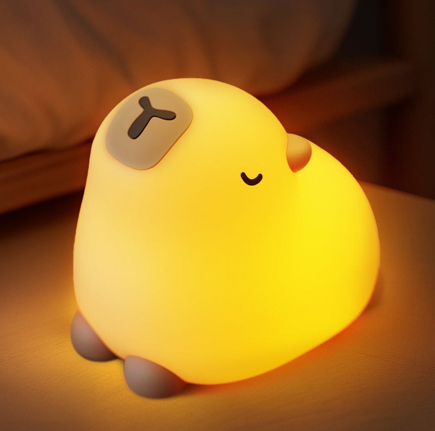 Serenosole™ DreamBeam Soft Silicone LED Night Light | Brings light and Lsmile with just one tap