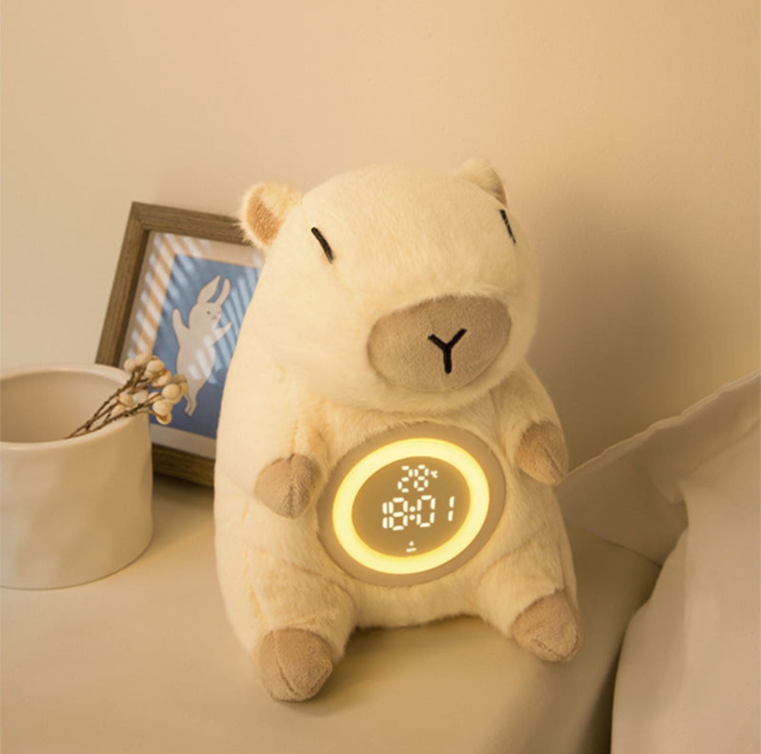 Serenosole™ DreamBeam Soft Silicone LED Night Light | Brings light and Lsmile with just one tap