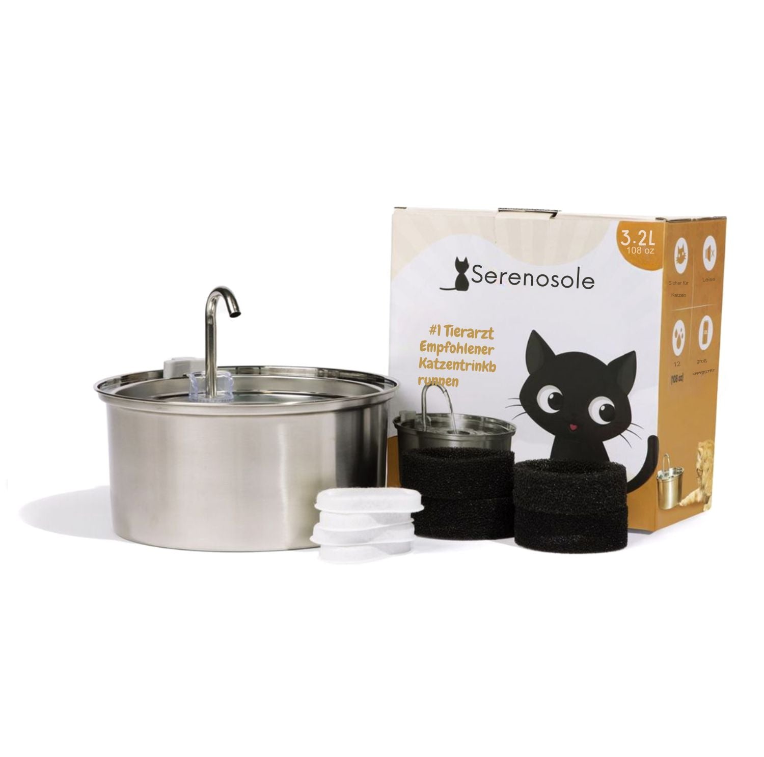 Serenosole™ AquaCat | Keep your cat hydrated and healthy | Smartest Hydration 2024