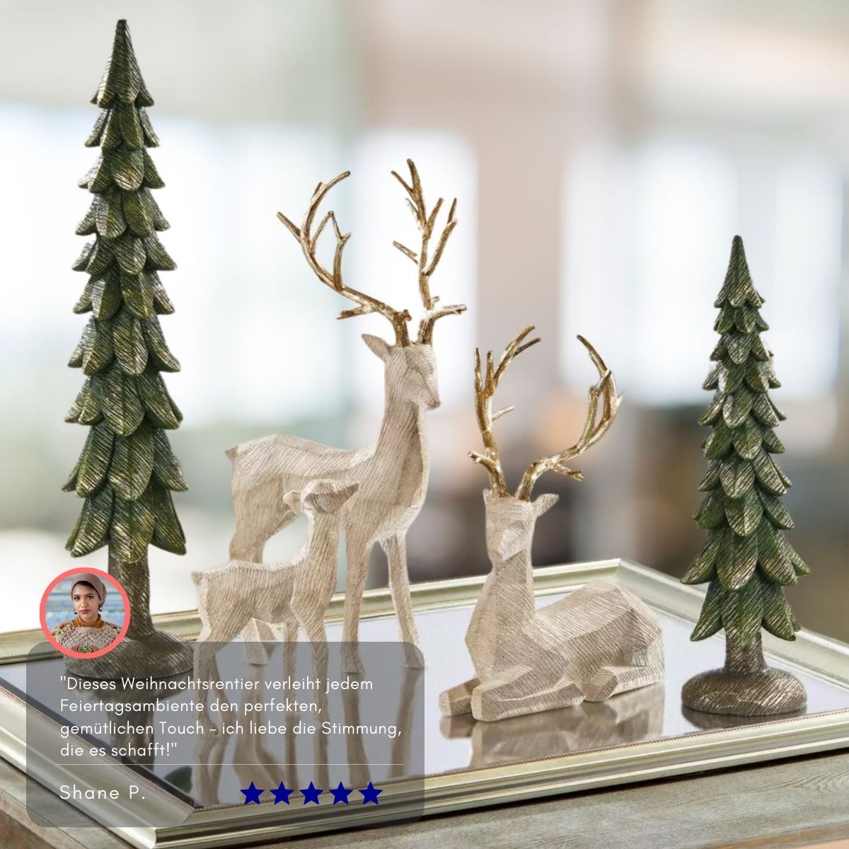 Serenosole™ EverDeer Christmas Reindeer | Brings festive spirit and warm connection | Coziest Christmas Deer 2024