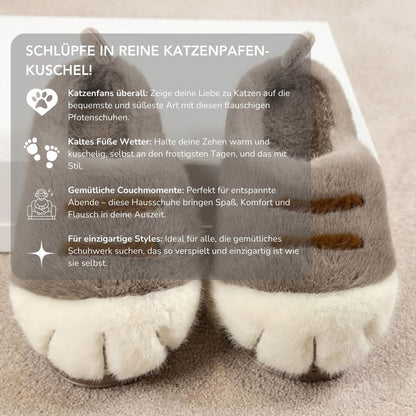 Serenosole™ CuddlePaws Cozy Paw Slippers | Transforms your feet into cuddly, fluffy cat paws | Scutest cat paw slippers 2024