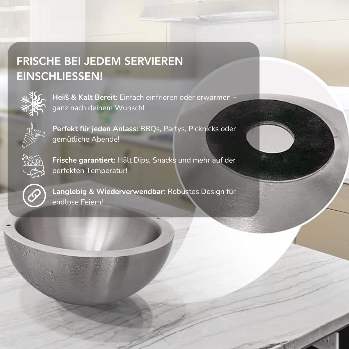 Serenosole™ TempKeeper | Cools or warms your food in minutes | Intelligent temperature bowl 2025