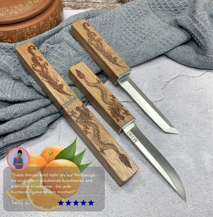 Serenosole™ Hikari Japanese Knives | A Statement in Your Kitchen | Sharpest Knife 2024 (Set of 2)