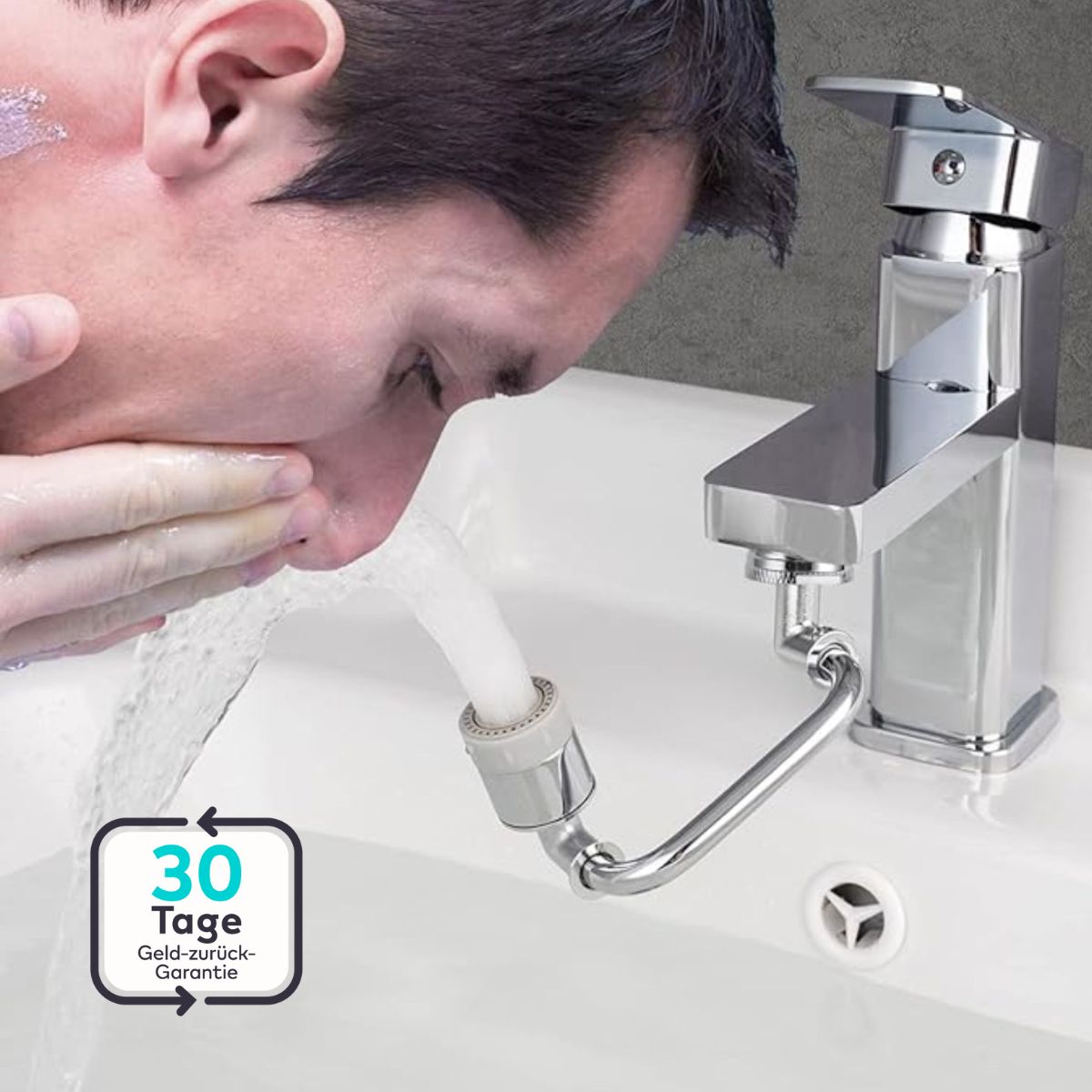 Serenosole™ FlowMaster Faucet Attachment | Turn any faucet into a powerful sprayer | Ultimate Faucet Upgrade 2024 (1+1 FREE)