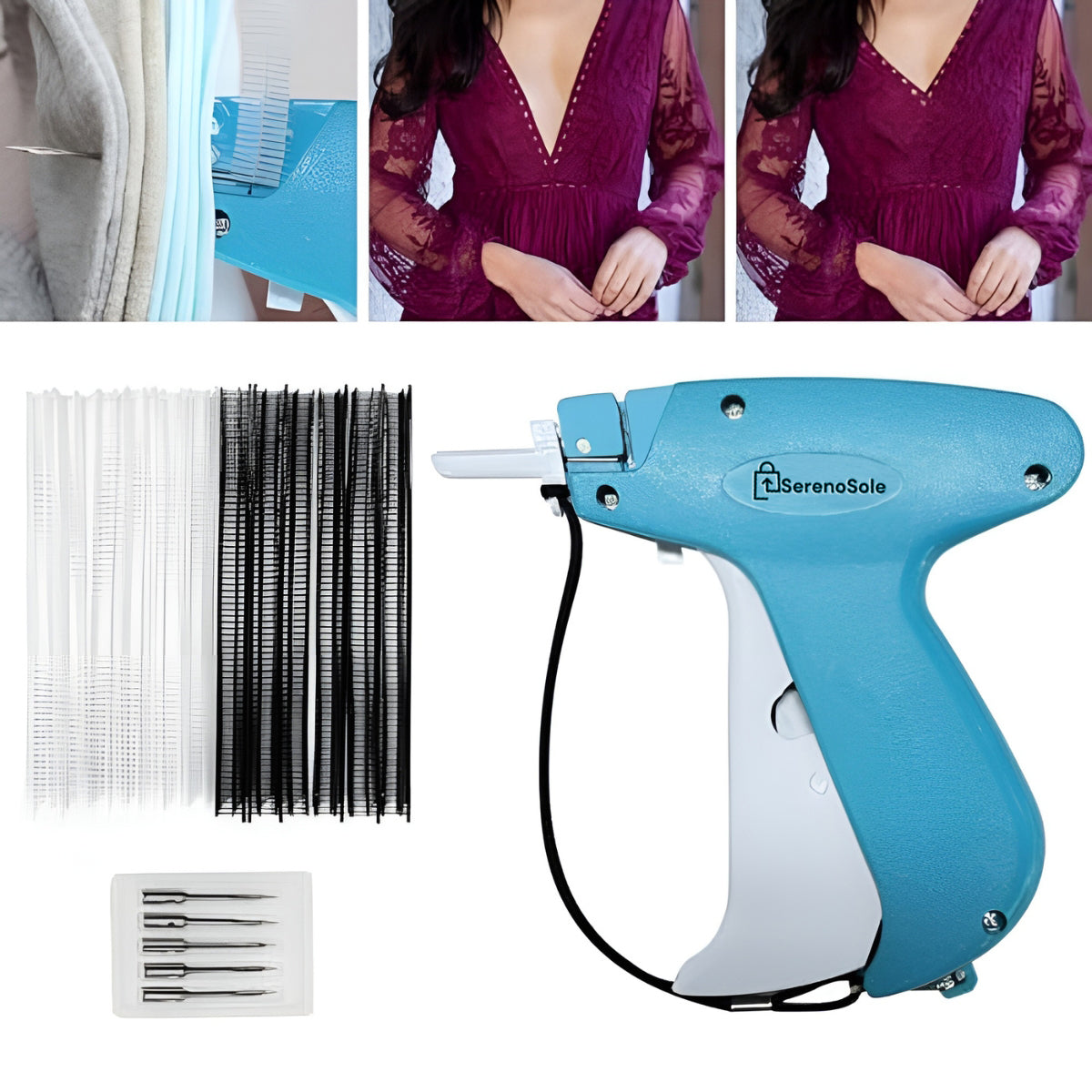 Serenosols™Fast clothing fixer | With free complete set (1000 clasps 6 needles)