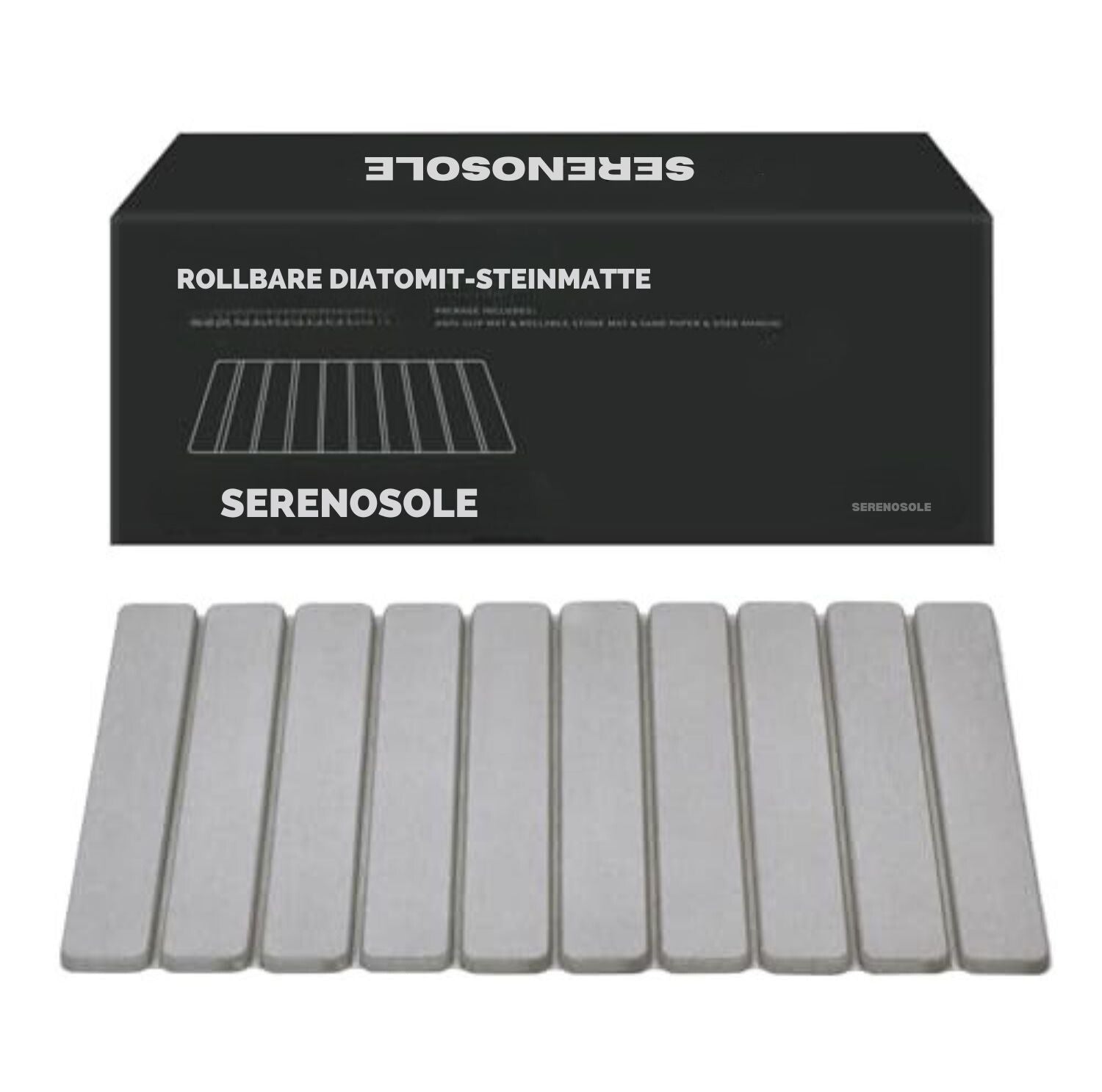 Serenosole™ FoldDry Foldable Stone Bath Mat | Dries super fast and folds easily | Fastest drying mat 2024