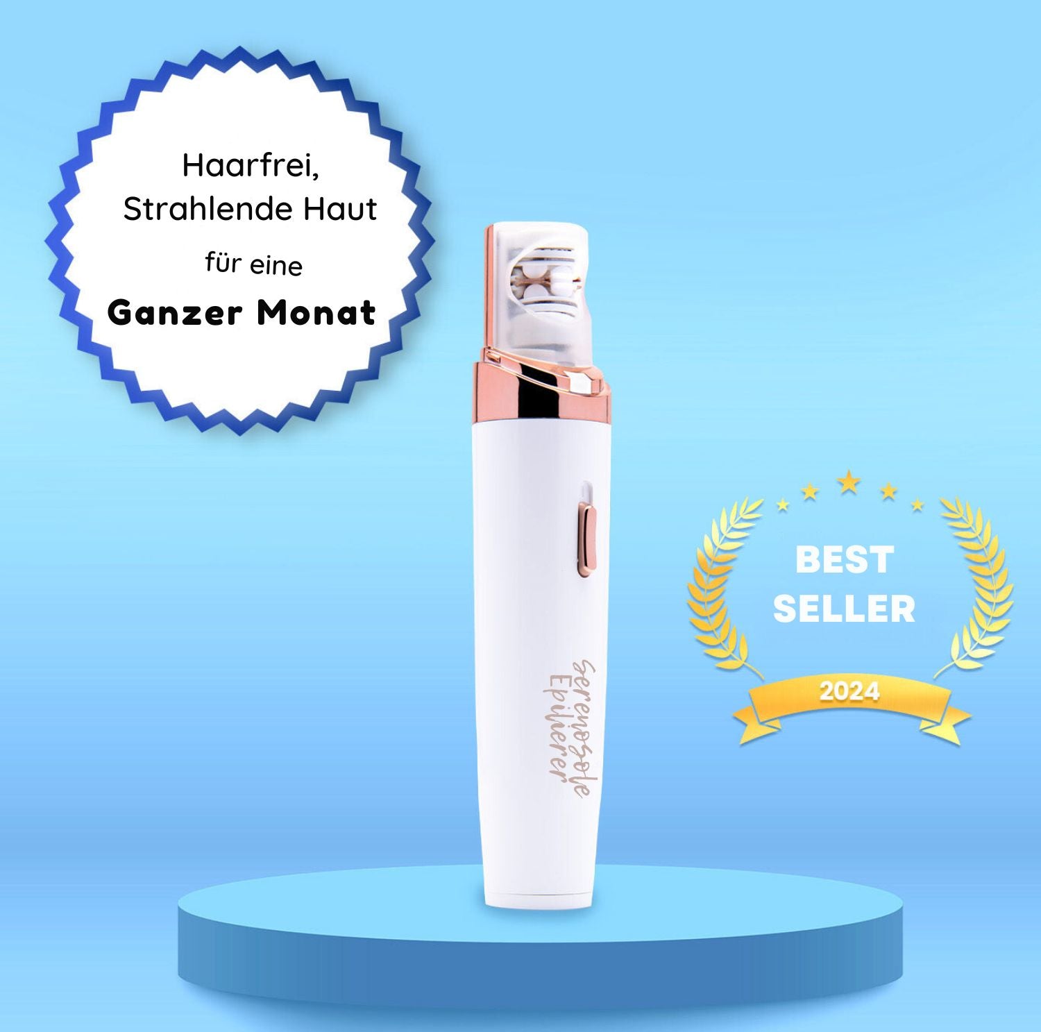 Serenosole™ BareBeauty Hair Epilator | Leaves your skin feeling silky soft | Painless hair removal