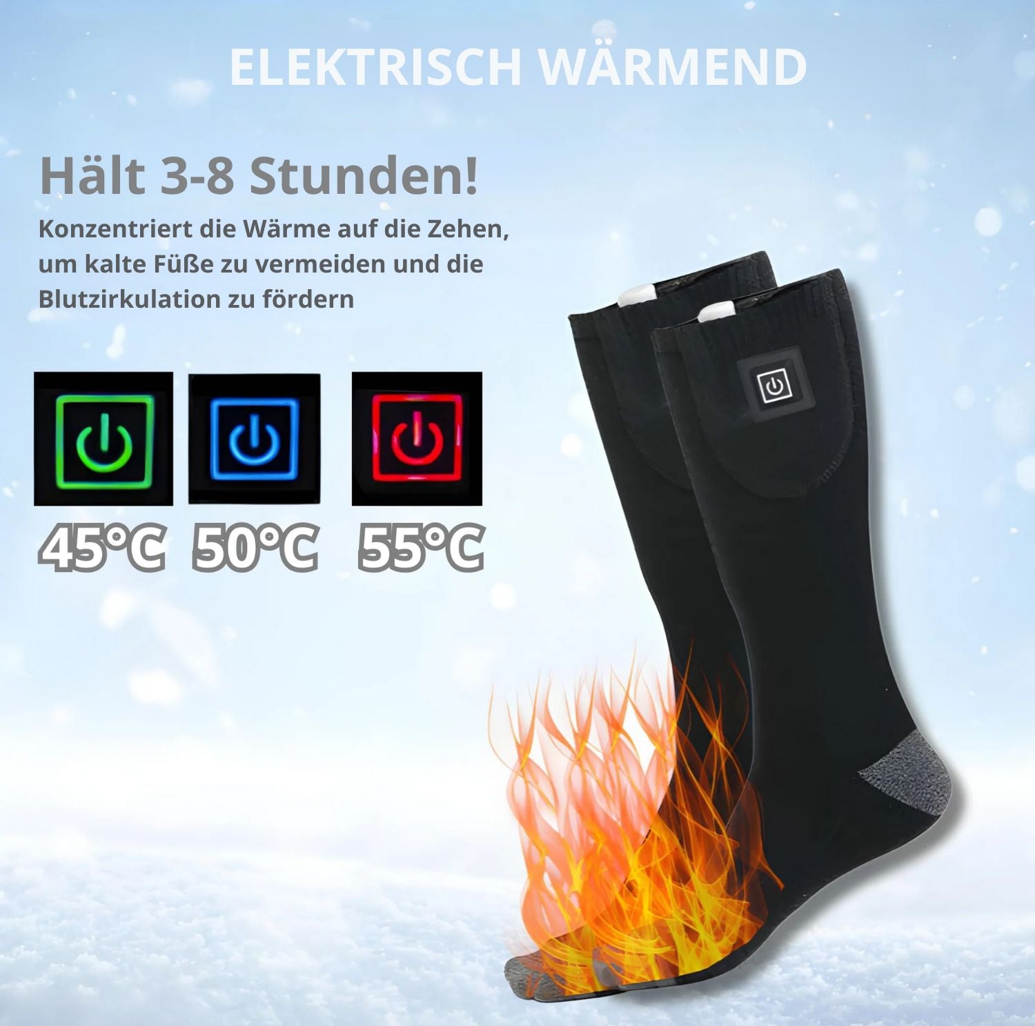 Serenosole™ ThermaWalk Heizsocken | Halte deine Füße warm und gemütlich | Die Wärmsten Socken 2024