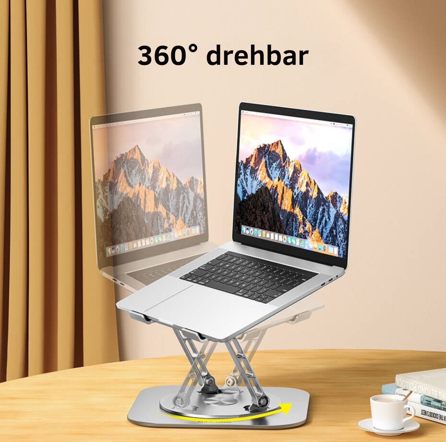 Serenosole™ DeskLift Laptop Stand 360 Degrees | The Most Convenient and Versatile Laptop Setup