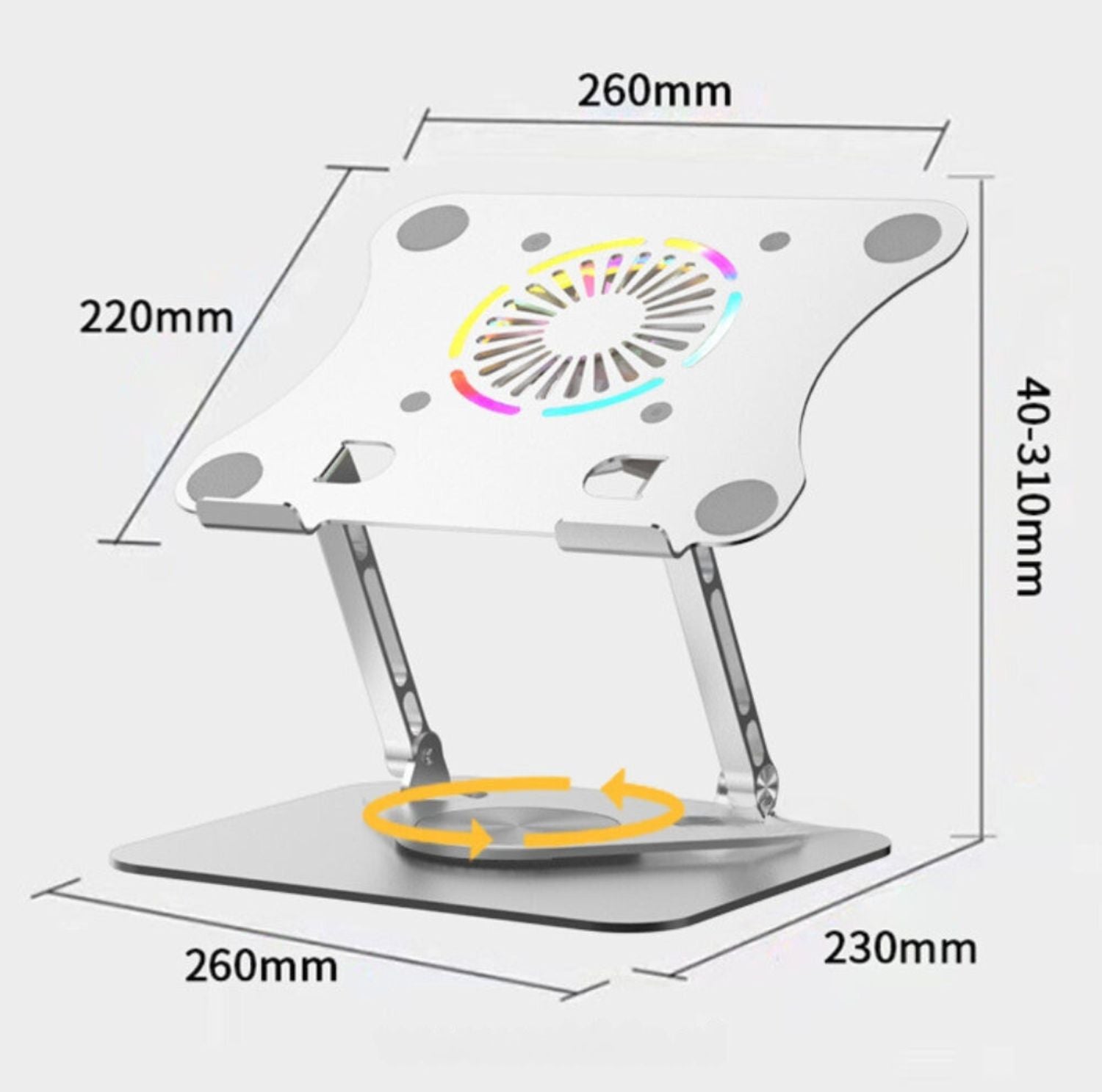 Serenosole™ DeskLift Laptop Stand 360 Degrees | The Most Convenient and Versatile Laptop Setup