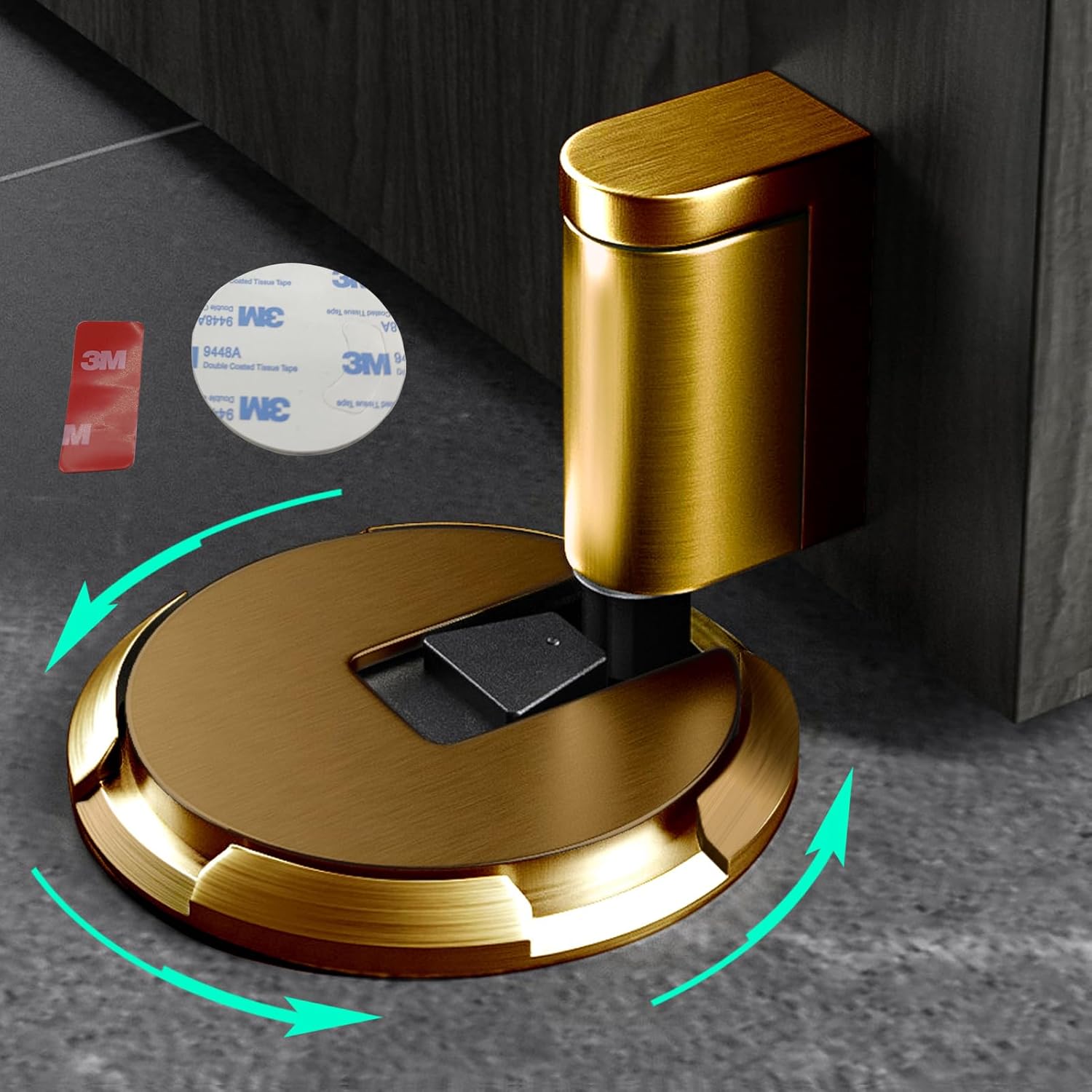 Serenosols™HOFFUS | Windproof, No Magnet, No Drilling Required | Height Adjustable Door Stopper 2024