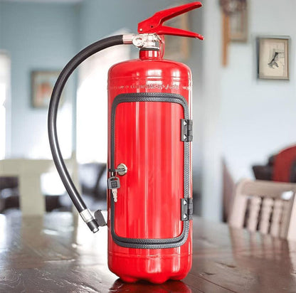 Serenosole™ FireBottle Bar Mini-Bar in Fire Extinguisher | A fire extinguisher that serves drinks