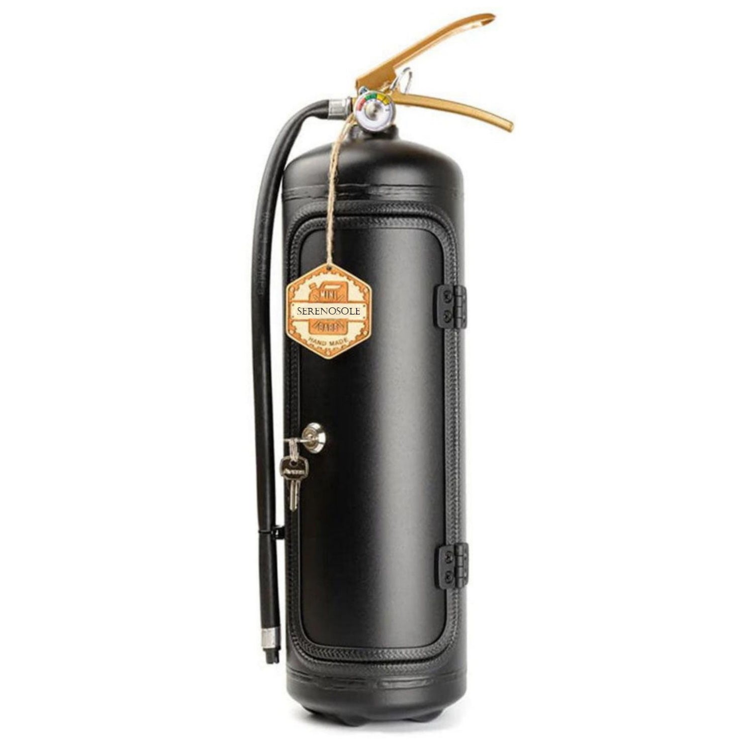 Serenosole™ FireBottle Bar Mini-Bar in Fire Extinguisher | A fire extinguisher that serves drinks