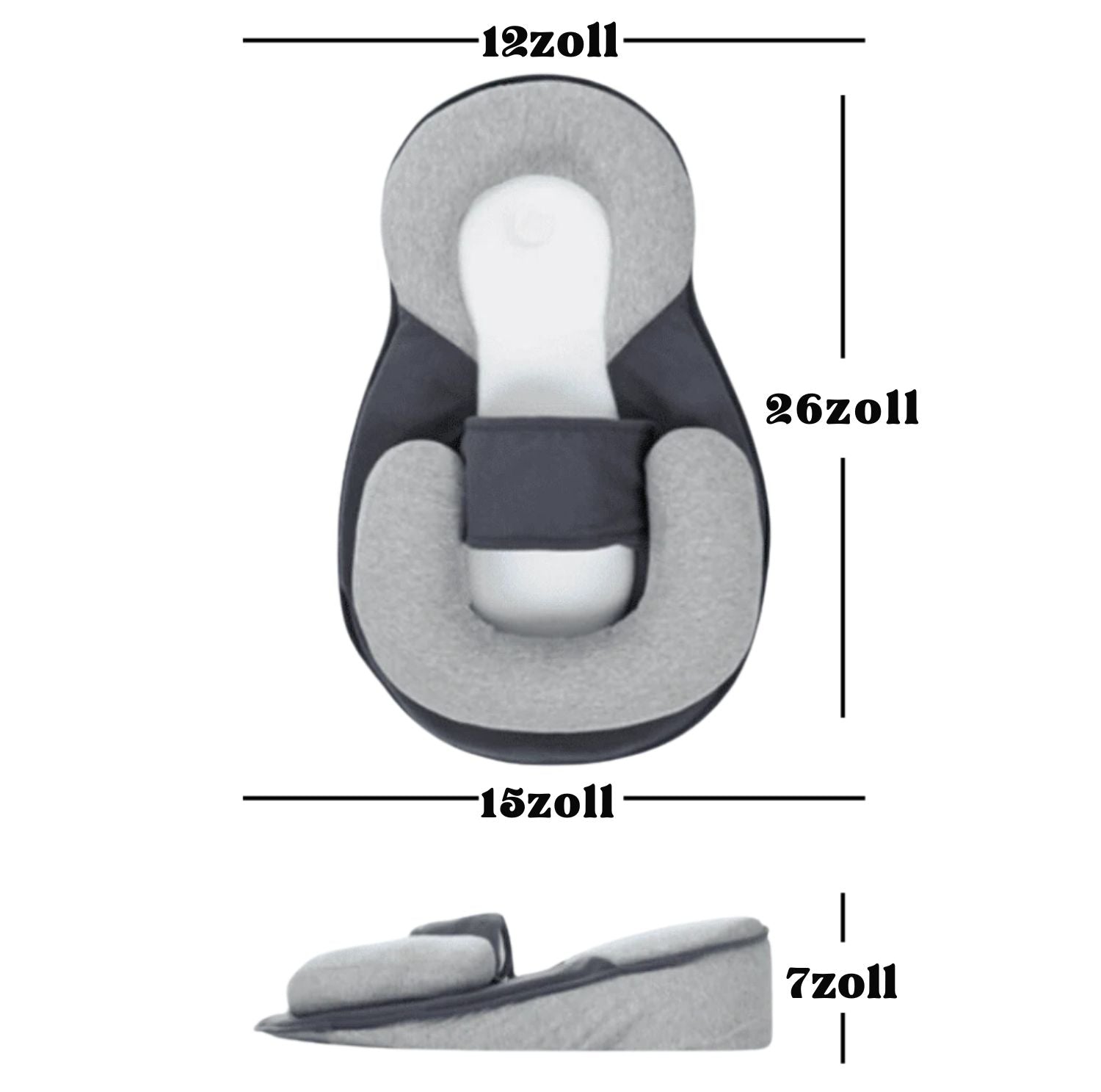 Serenosole™ BabyNest | Helps your baby sleep peacefully with gentle head and tummy support | Ultimate Baby Sleep Support 2025