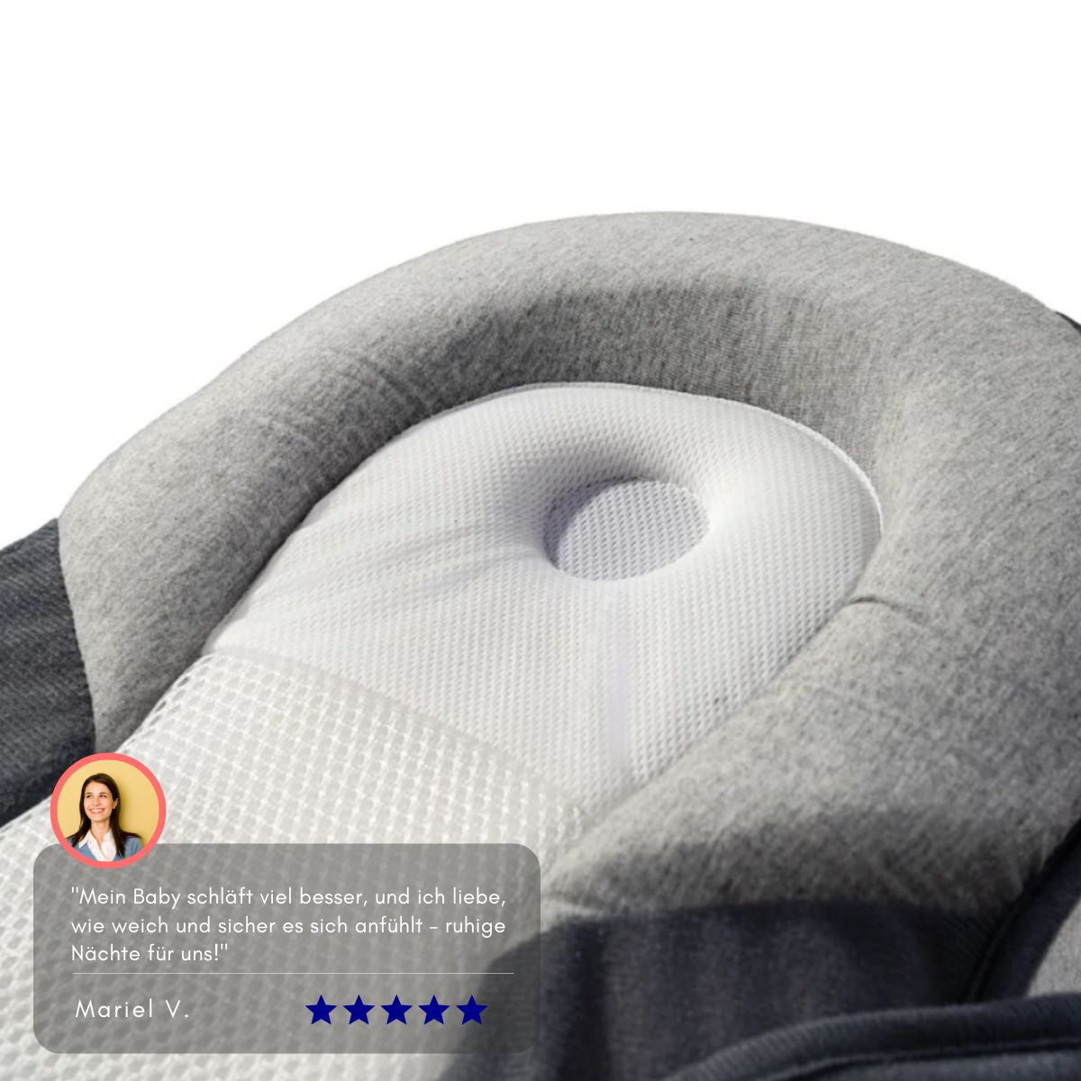 Serenosole™ BabyNest | Helps your baby sleep peacefully with gentle head and tummy support | Ultimate Baby Sleep Support 2025