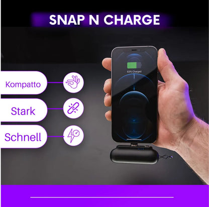 Serenosole™ PowerSnap PowerBank | Always Ready to Charge, No Matter Where You Are | For All Phones