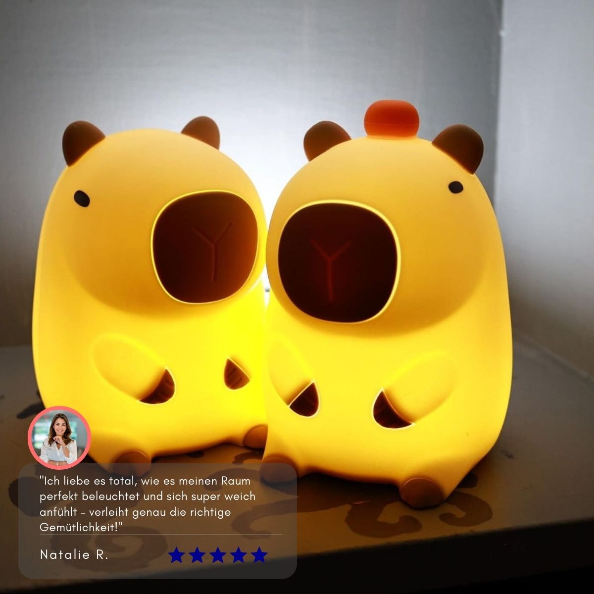 Serenosole™ DreamBeam Soft Silicone LED Night Light | Brings light and Lsmile with just one tap