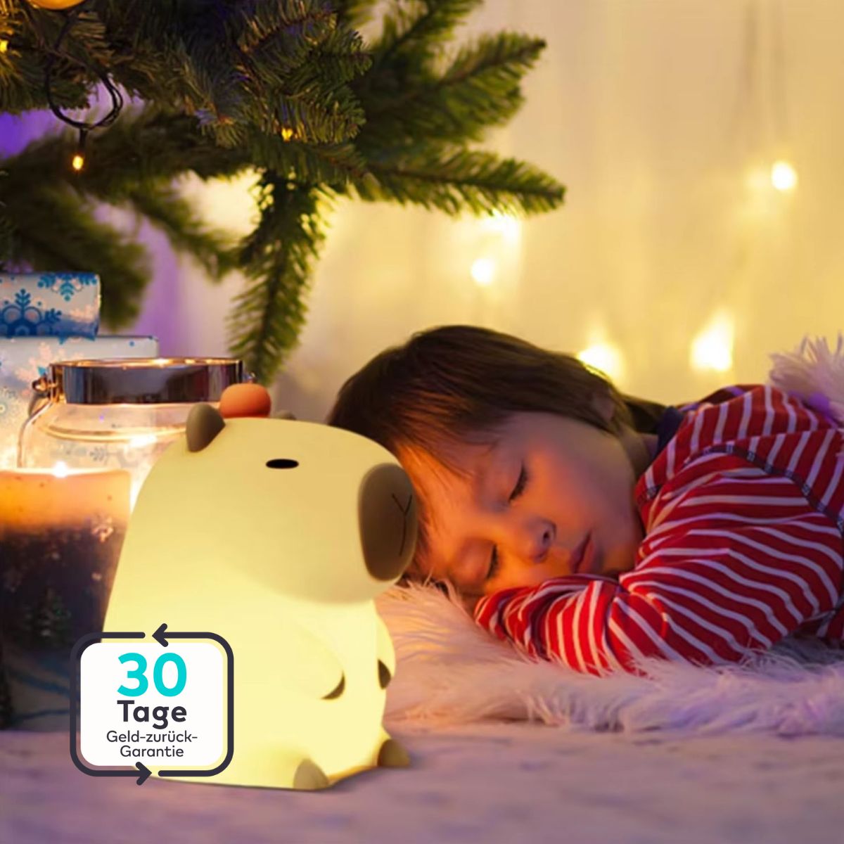 Serenosole™ DreamBeam Soft Silicone LED Night Light | Brings light and Lsmile with just one tap