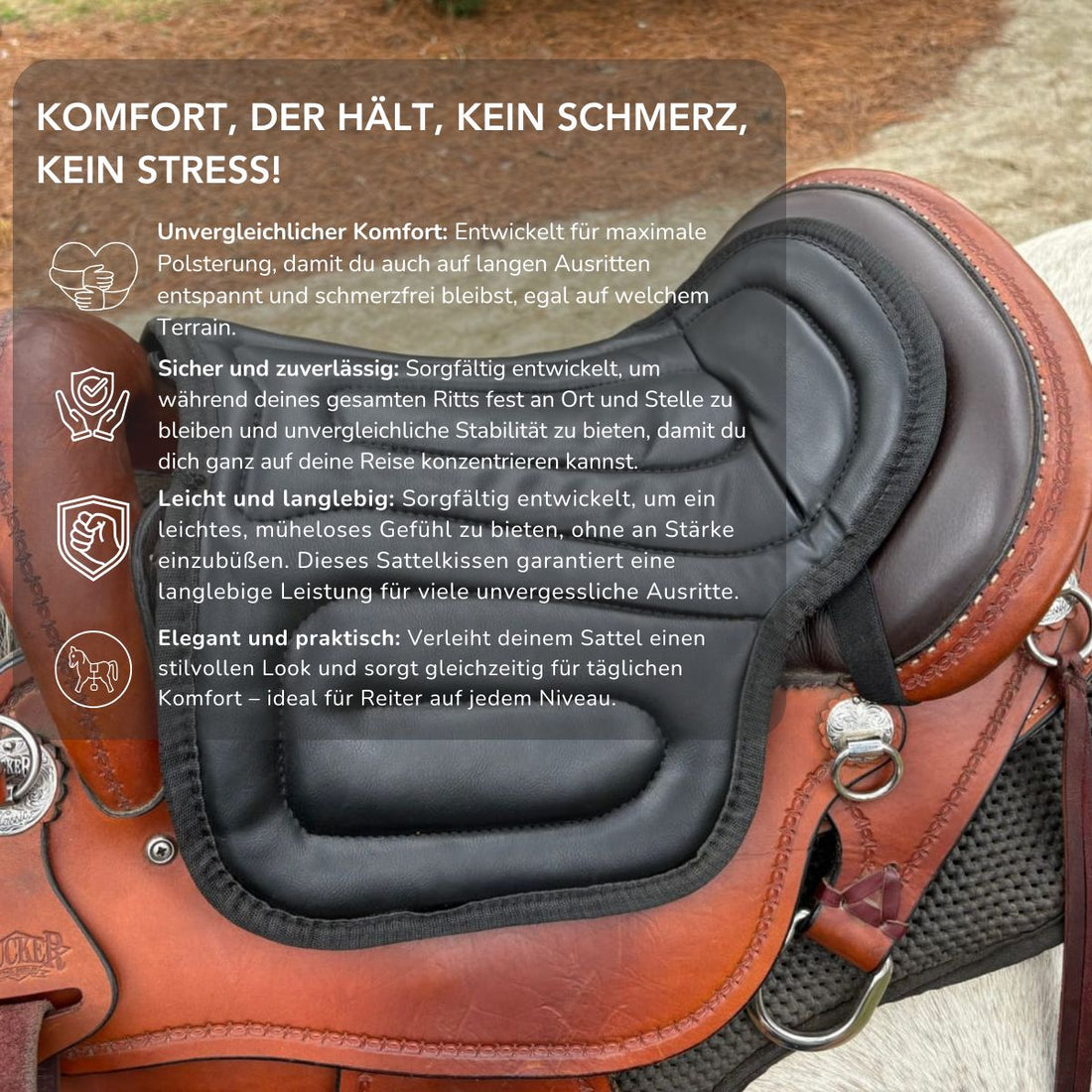 Serenosole™ RideCush Soft Horse Saddle Pad | Long-lasting comfort and support throughout your ride | Ultimate comfort on every ride 2024