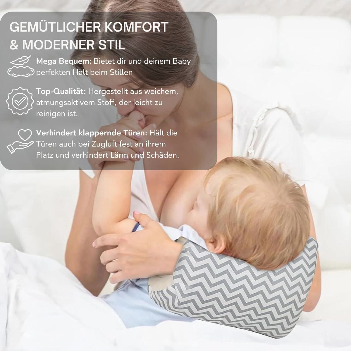 Serenosols™Cradle Comfort Cuddle Pillow | Quick attach and cable Neat Hold | Neatest cable anchor 2024