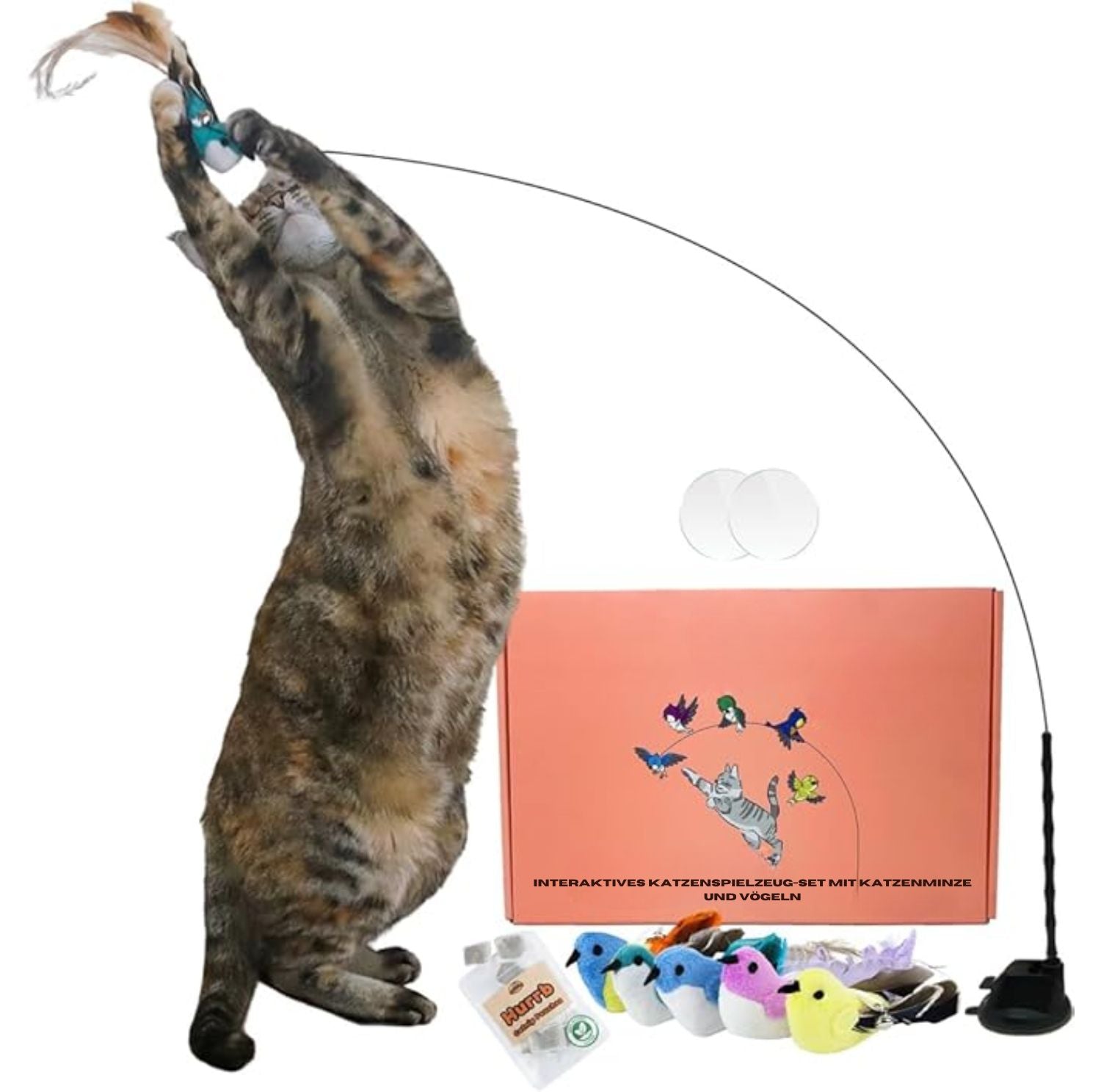 Serenosole™ BirdyWhisker Bird Simulation Toy for Cats | Stimulate a Cat&