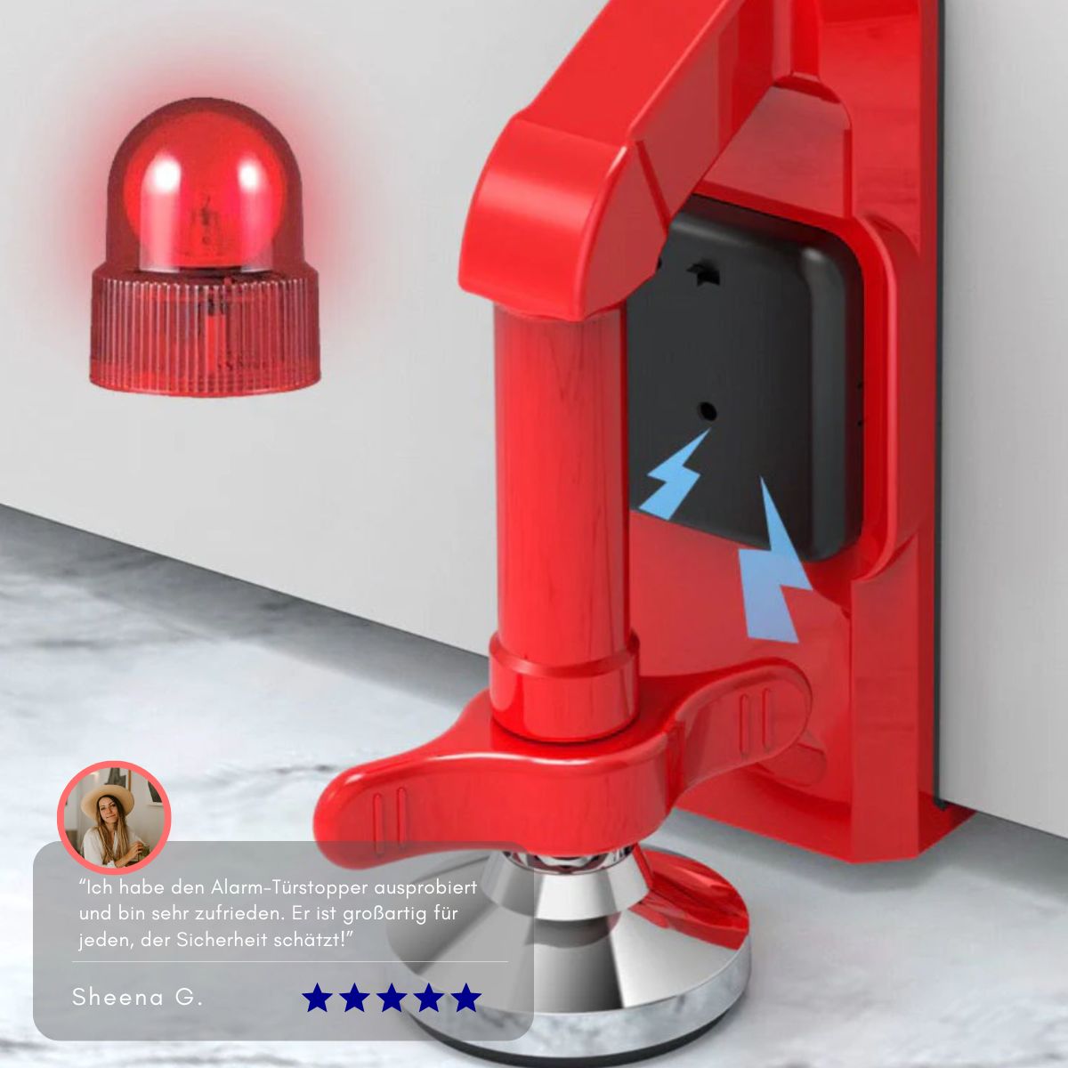 Serenosole™ AlertGuard Alarm Door Stop | Provides security and peace of mind | Smartest Door Stop 2024