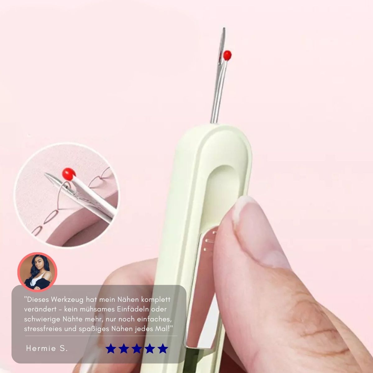 Serenosole™ SnapStitch 2-in-1 Needle Threader Seam Ripper | Threads your needle in seconds and helps you correct mistakes effortlessly (2+1 FREE)