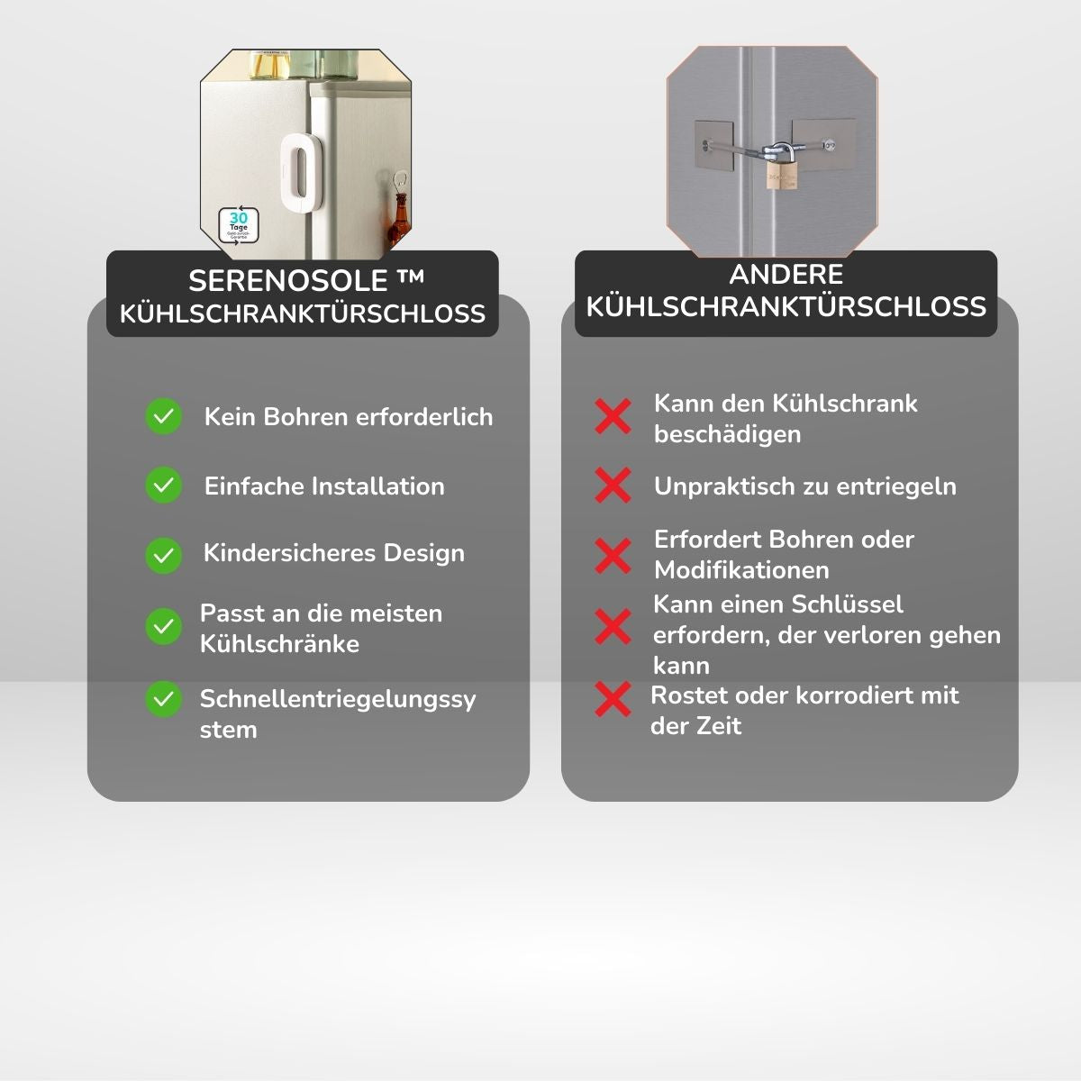 Refrigerator Door Safety Lock