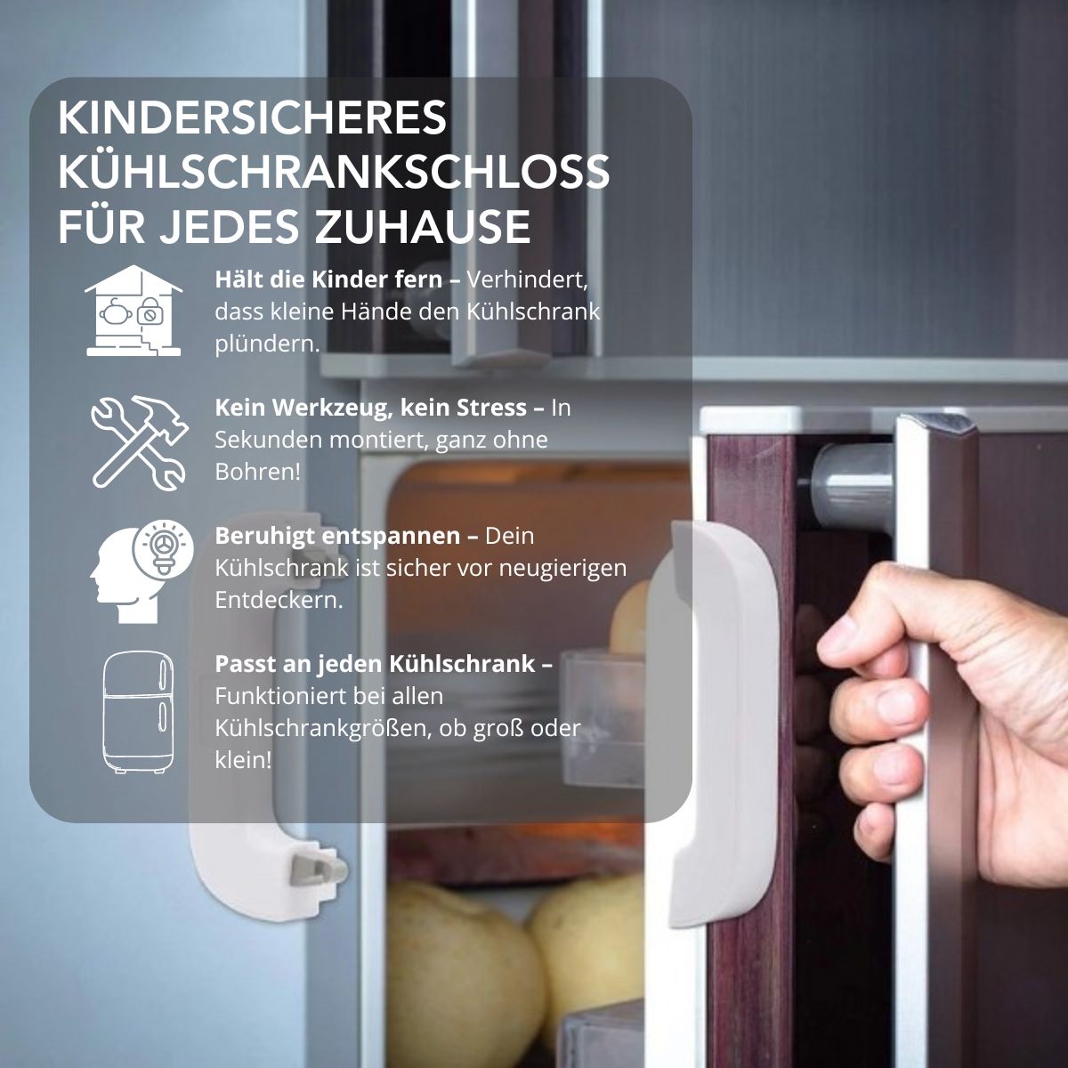 Refrigerator Door Safety Lock