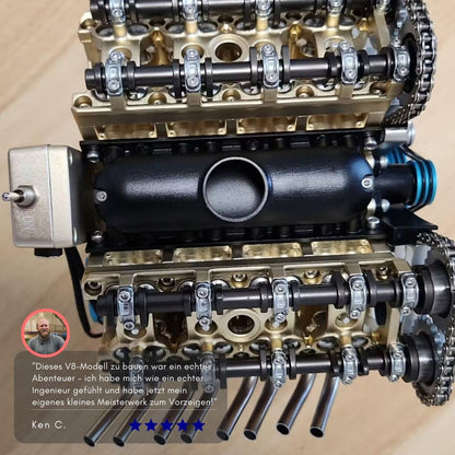 Serenosole™ EngineCrafter V8 Engine | Build, learn and start your own mini V8 engine